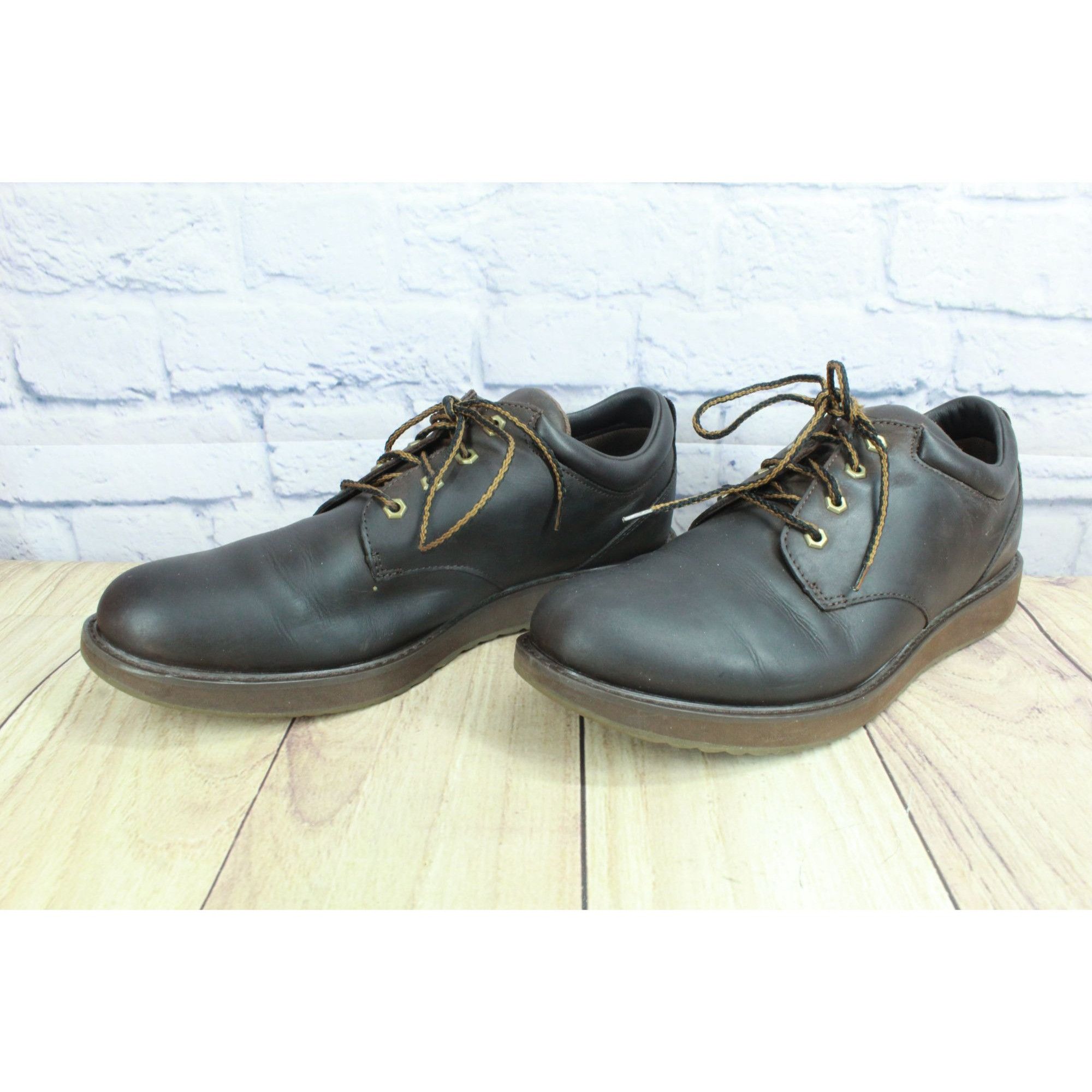 L.L. Bean LL Bean Men’s Brown Leather Stonington Oxford Shoes Size US 13 / EU 46 - 3 Thumbnail