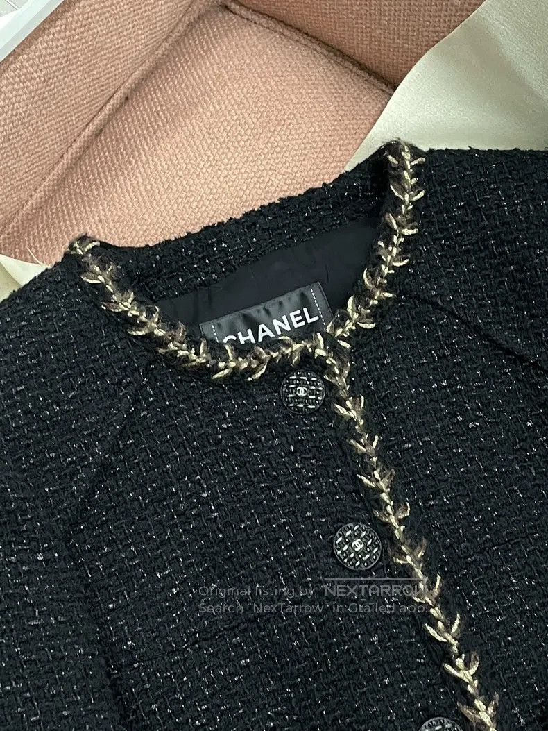 Chanel Chanel Forest Series Black Gold Coat Size XXS / US 00 / IT 34 - 3 Thumbnail