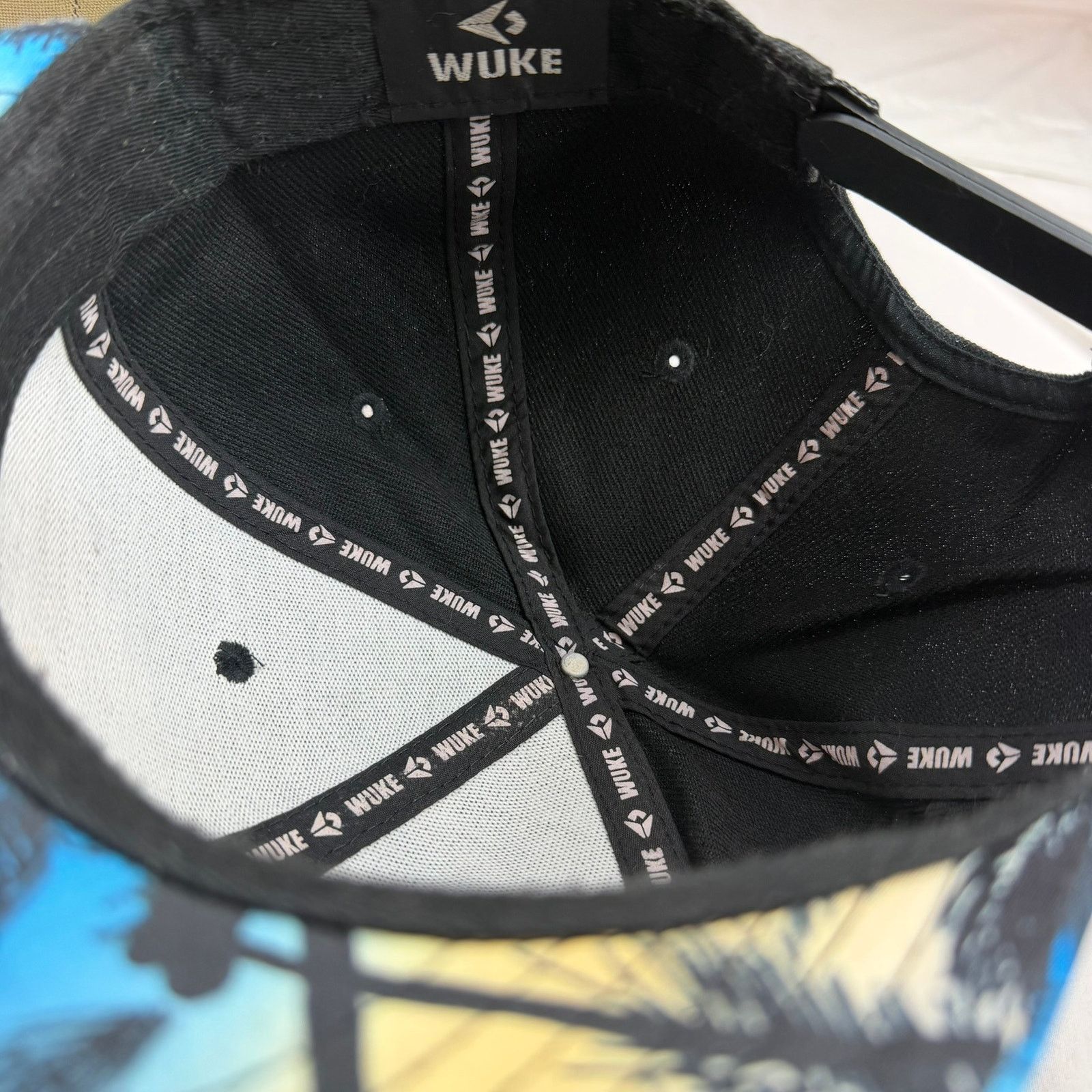 Other WUKE Snapback Hat Black Palm Tree Tropical Brim Cap Size ONE SIZE - 2 Thumbnail