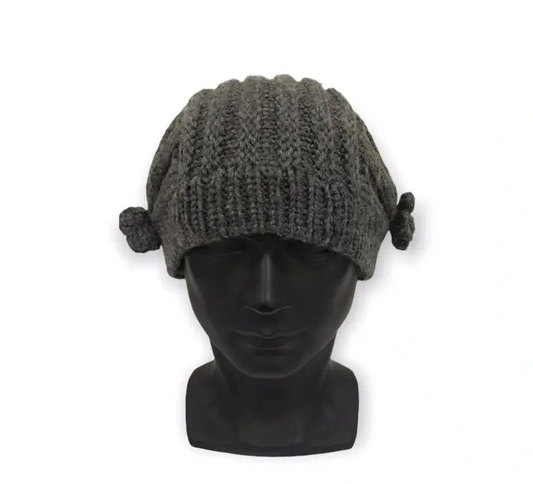image of Plain Knit Beanie Hat, Men's