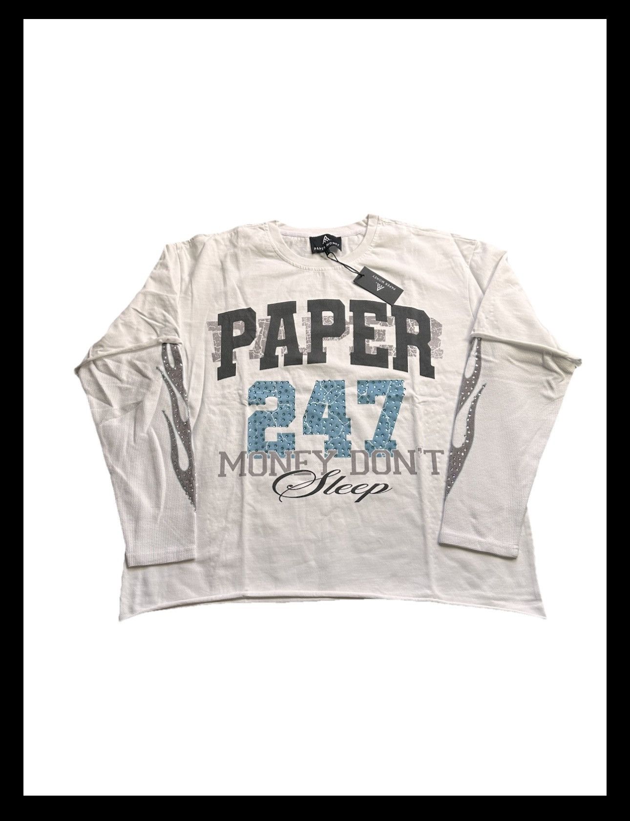 Other Paper Money Thermal Layered “Money Don’t Sleep” T-Shirt Size US L / EU 52-54 / 3 - 1 Thumbnail
