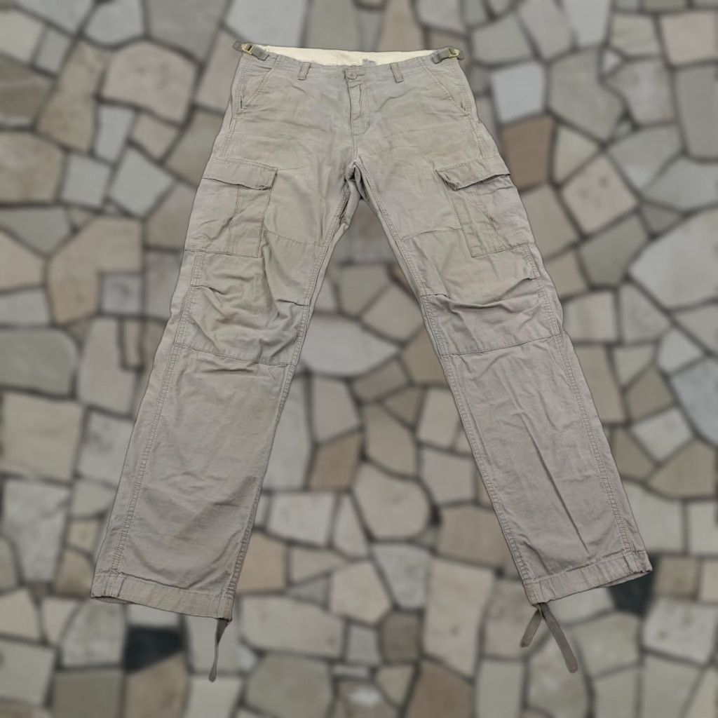 Carhartt Carhartt Gray Cargo Pants Mens 34x31 Adjustable Waist Utility Workwear Size US 34 / EU 50 - 1 Thumbnail