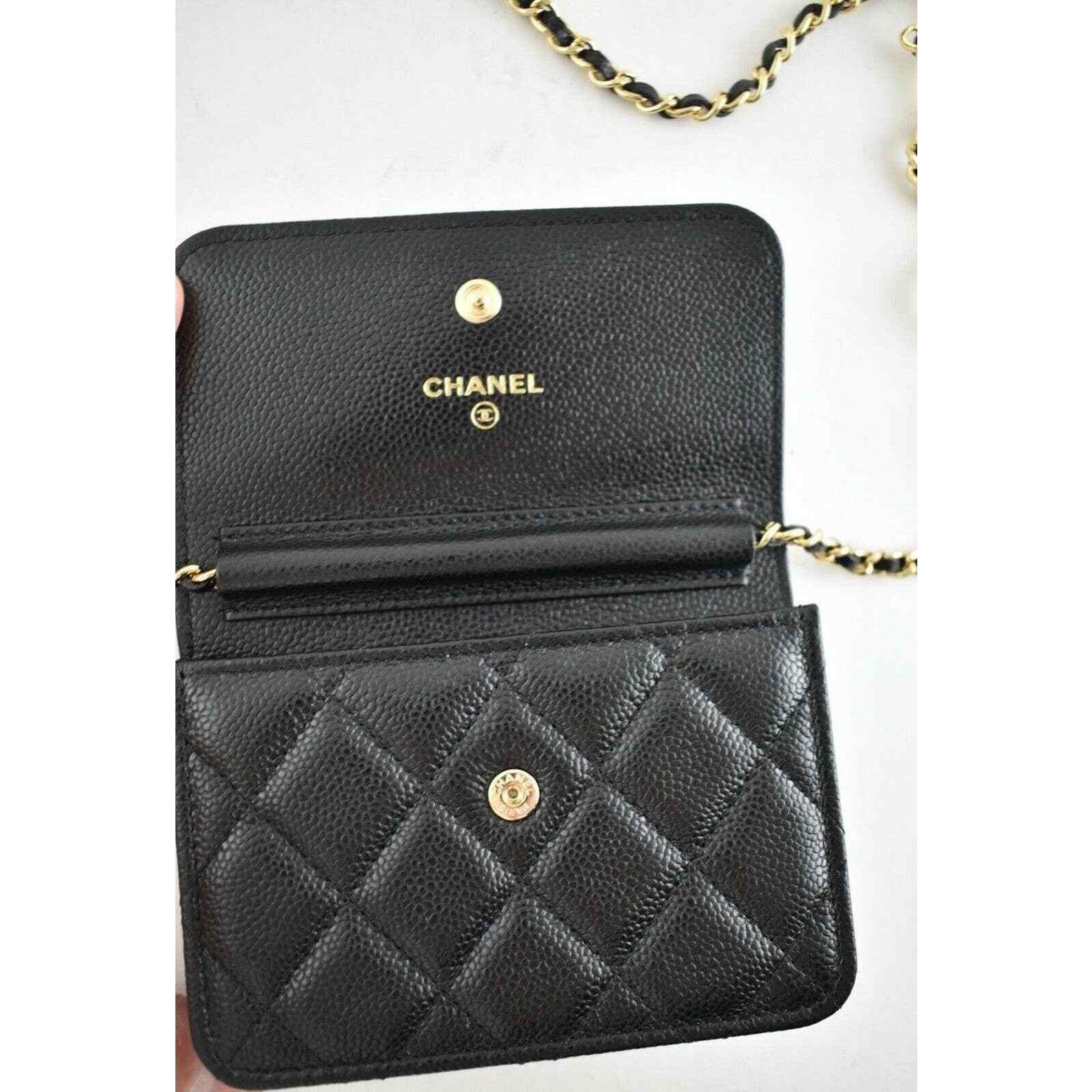 Chanel Chanel Mini Wallet On Chain Gold COCO Shoulder Crossbody Bag Size ONE SIZE - 9 Thumbnail