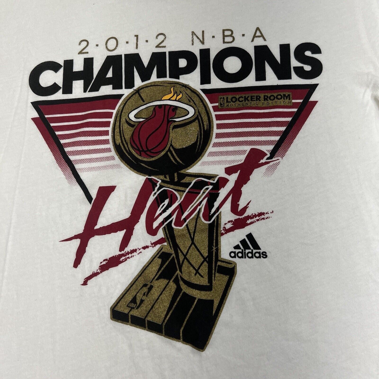 Adidas Adidas NBA Miami Heat Medium Locker Room Champions T Shirt Size M / US 6-8 / IT 42-44 - 3 Thumbnail