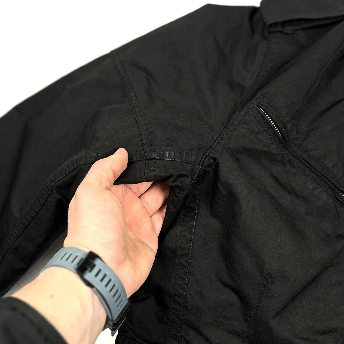 Stone Island × Vintage Vintage 2009 STONE ISLAND DAVID TC Logo Black Casual Jacket Size US L / EU 52-54 / 3 - 17 Thumbnail