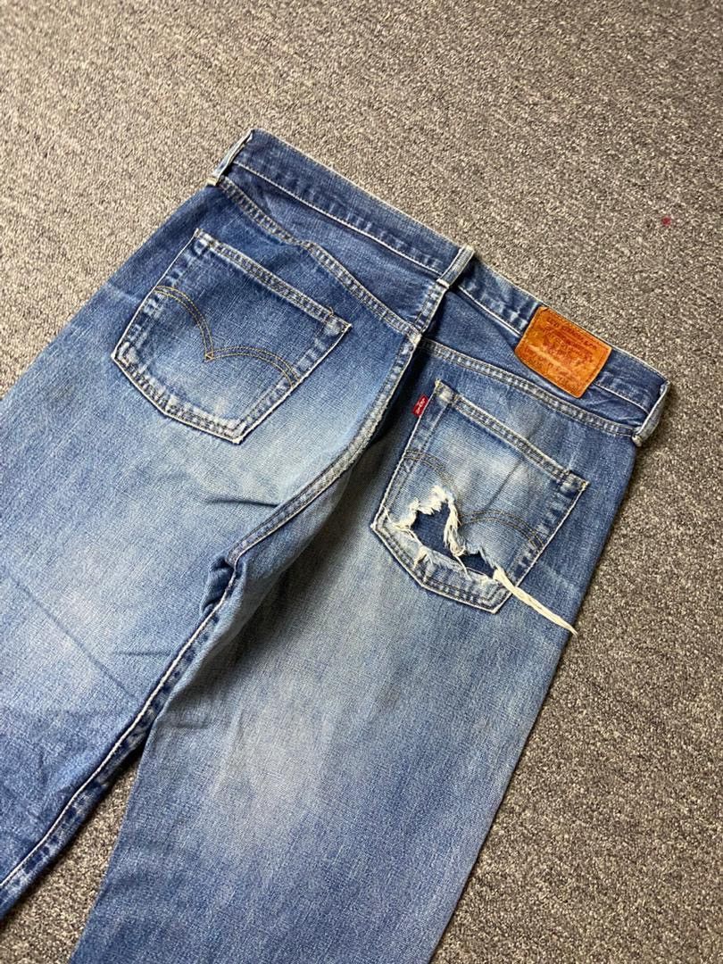 Levi's 🔥 LEVIS Selvedge Distressed Denim Jeans 🔥 (135) Size US 34 / EU 50 - 3 Thumbnail