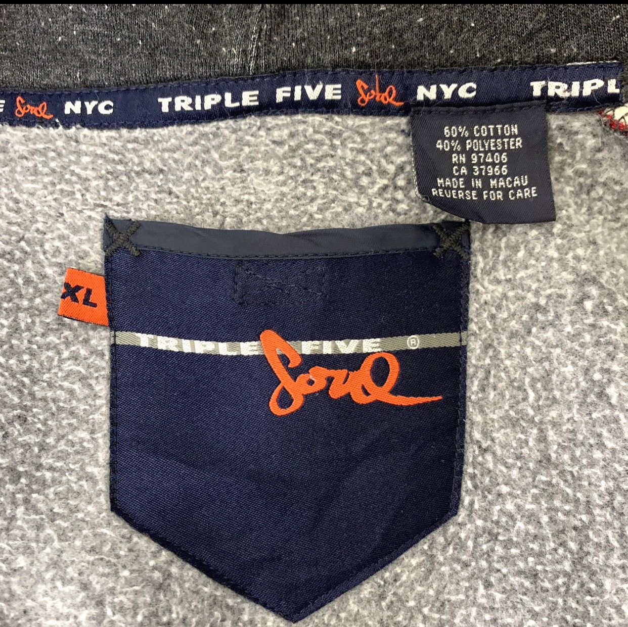 Vintage Triple 5 Soul NYC Big Size Hoodie Size XL