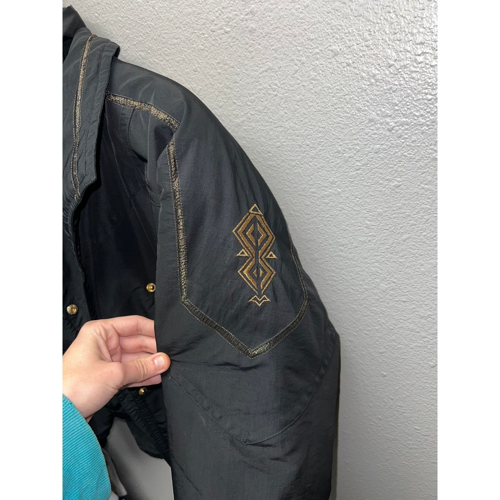 Fera Fera Skiwear Jacket Women's 10 Black Gold Ski Skiing Coat 10 Size L / US 10 / IT 46 - 7 Thumbnail