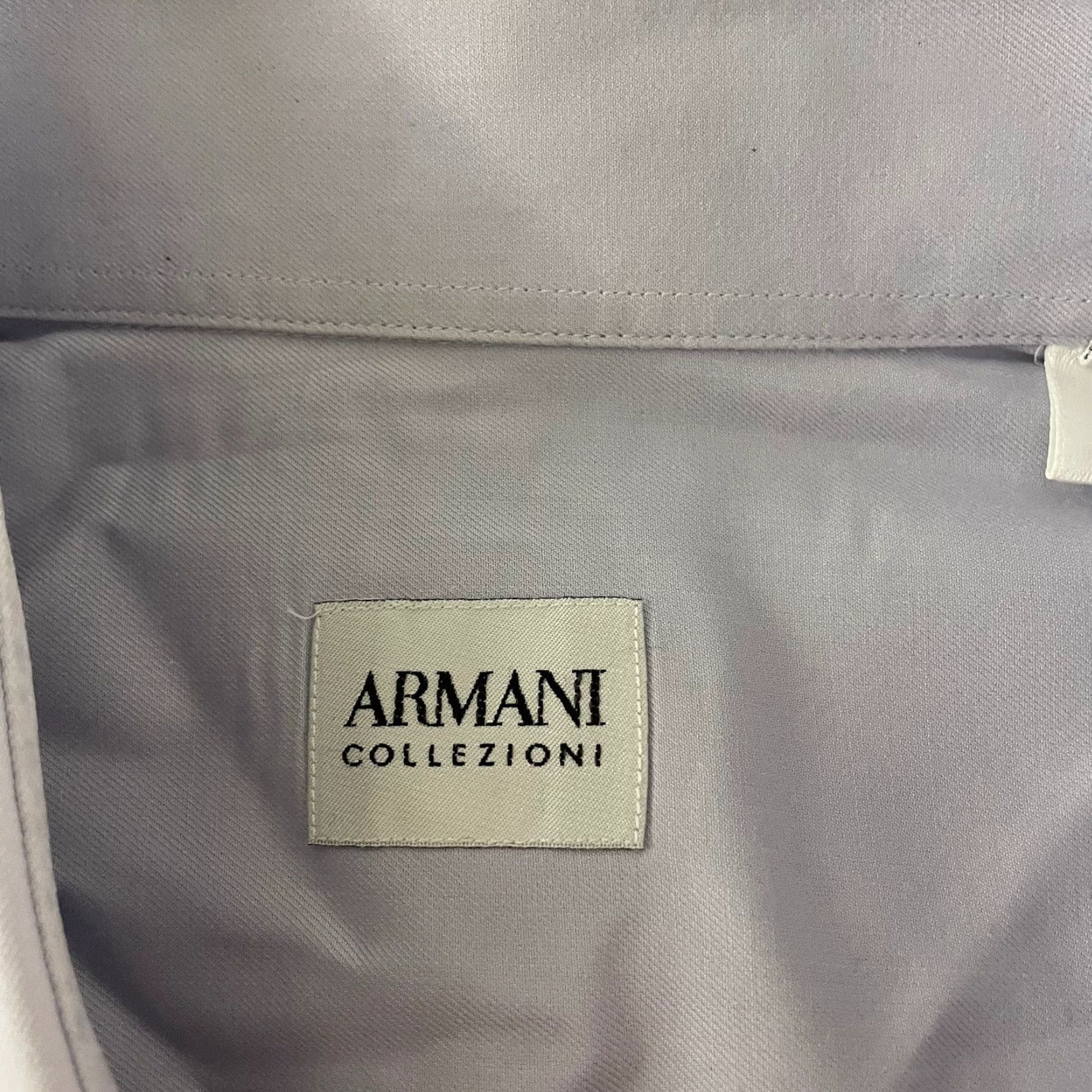 Armani Armani Collezioni Shirt Long Sleeve Button-Up Men Large Purple Size US L / EU 52-54 / 3 - 2 Thumbnail