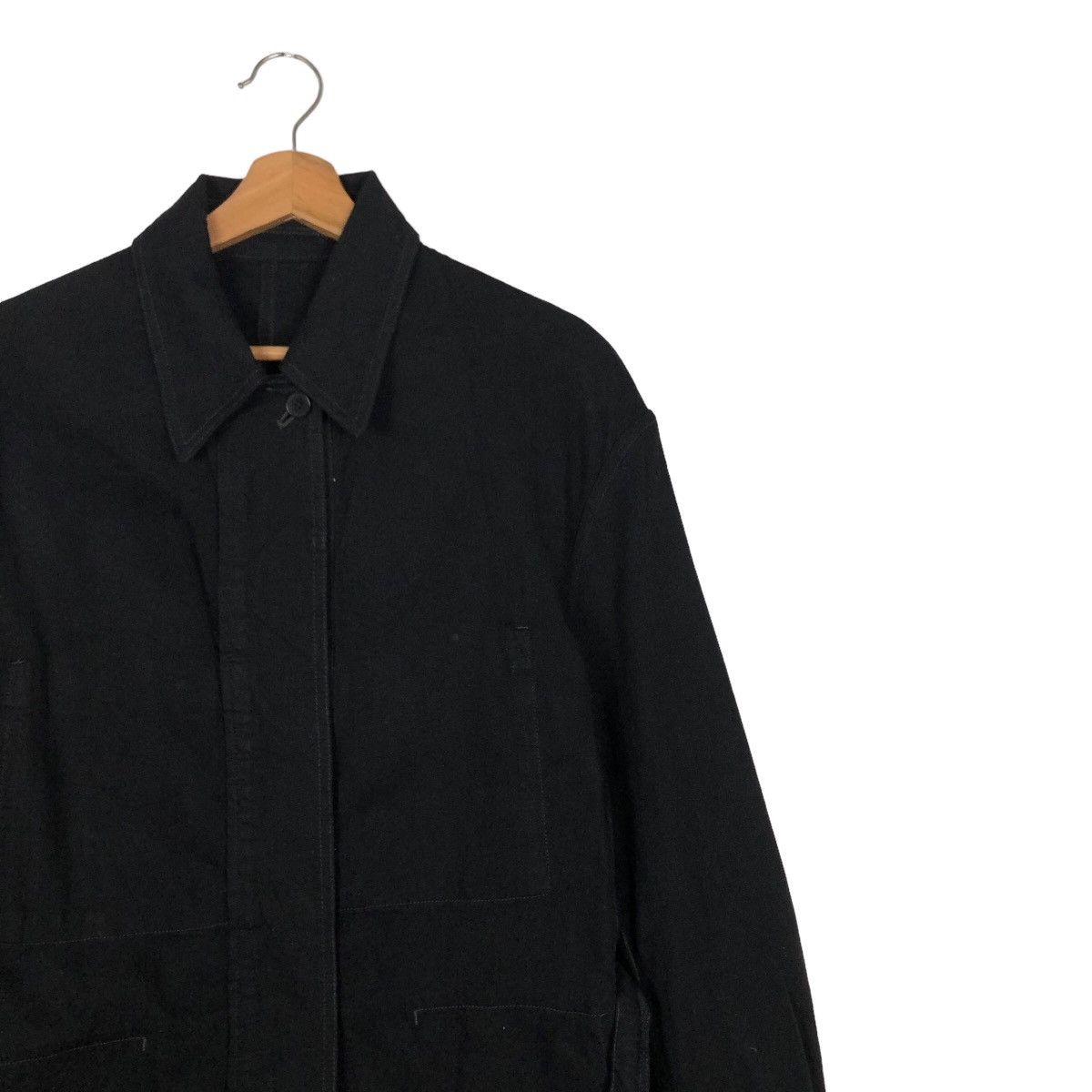 Japanese Brand 🔥Vintage Long Jacket Chore Rich Black Uniqlo Undercover Jpn Size US M / EU 48-50 / 2 - 6 Thumbnail