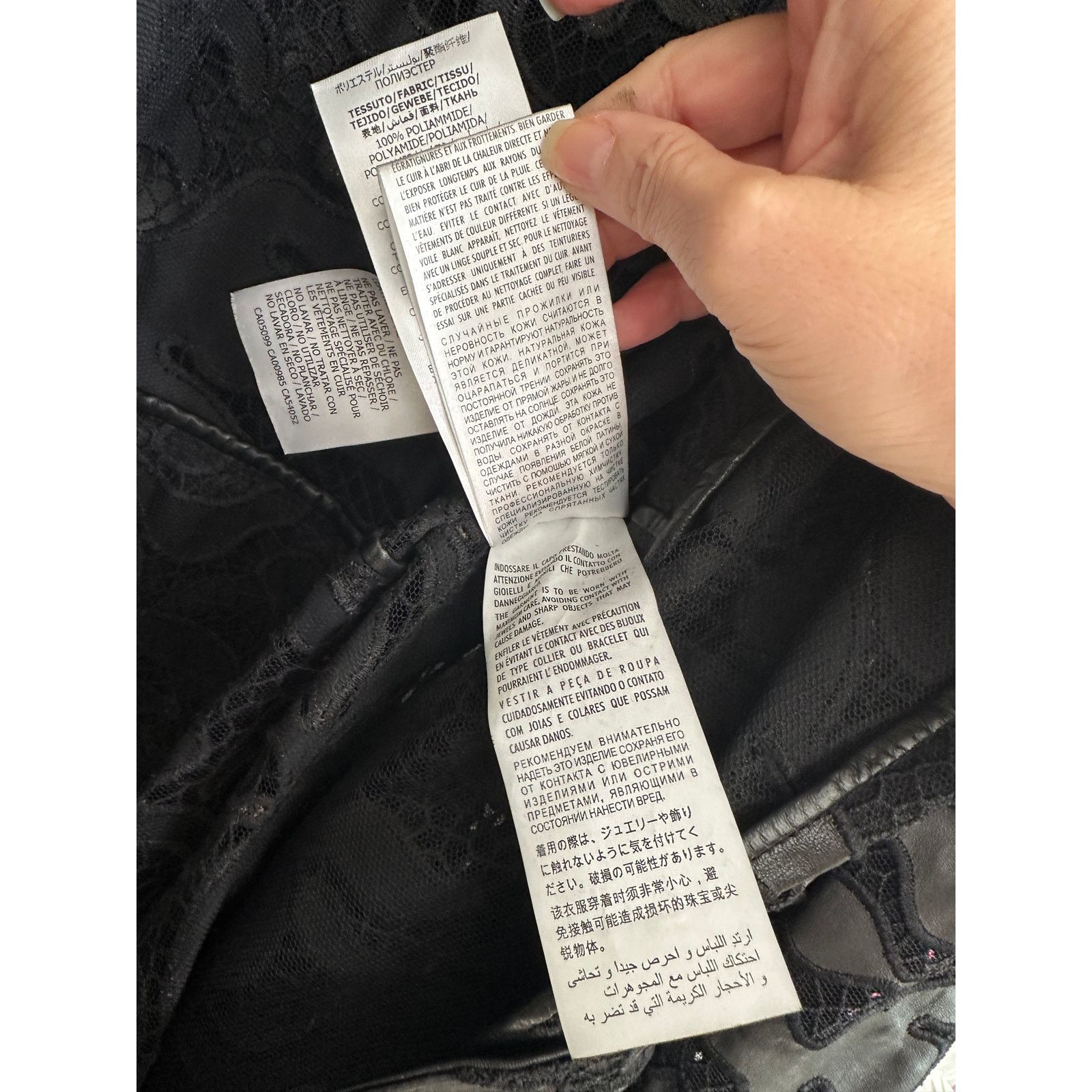Alexander McQueen Alexander McQueen Black Leather Lace Belted Trench Coat 14 Size XL / US 12-14 / IT 48-50 - 16 Thumbnail