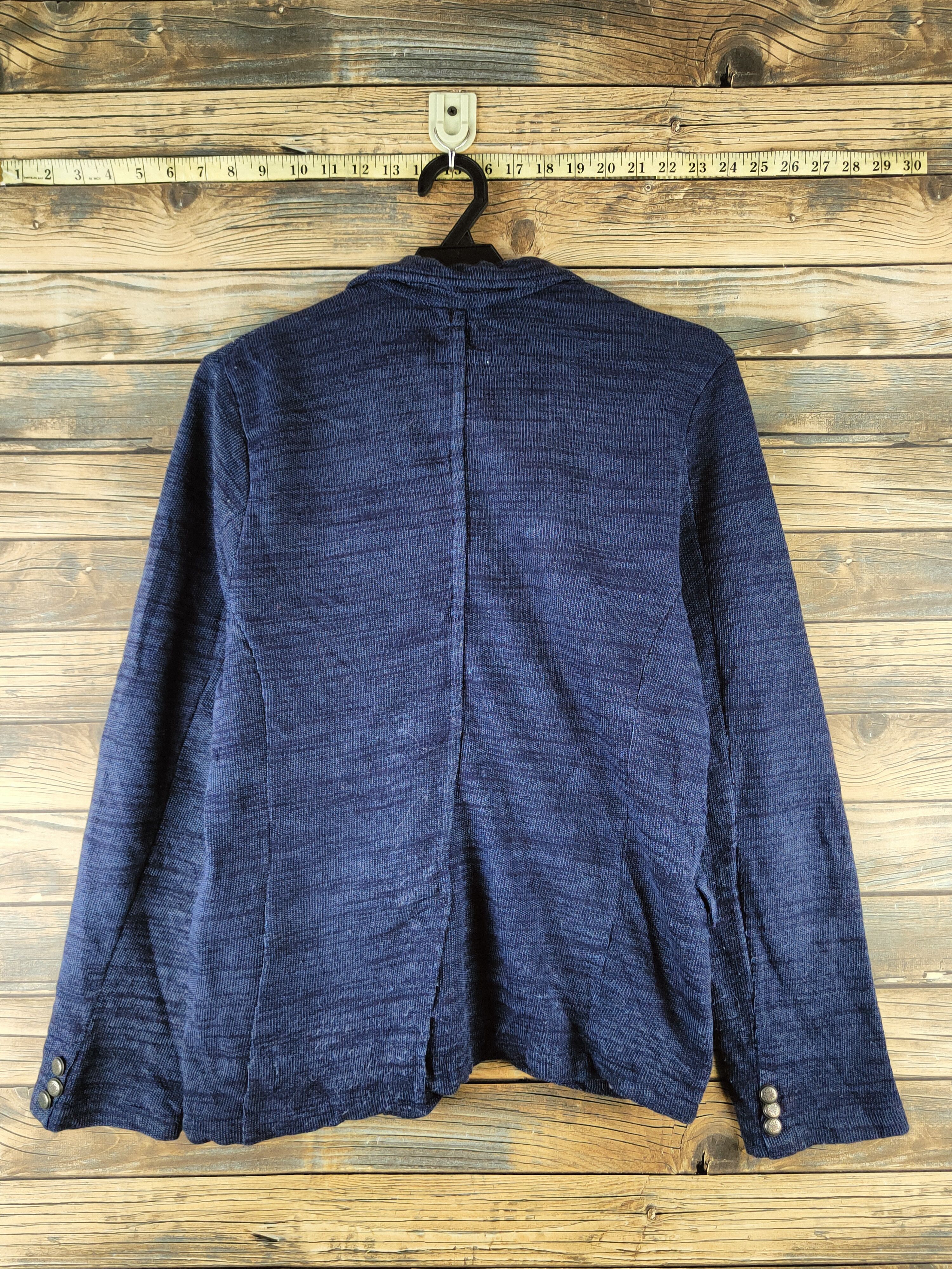 Japanese Brand DL Confirm Blue Knitwear Blazers #46-943 Size US M / EU 48-50 / 2 - 7 Thumbnail