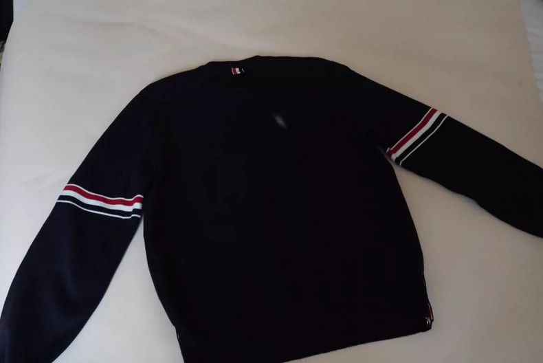 Thom Browne Thom Browne size2 Classic round neck sweater Size US M / EU 48-50 / 2 - 5 Thumbnail