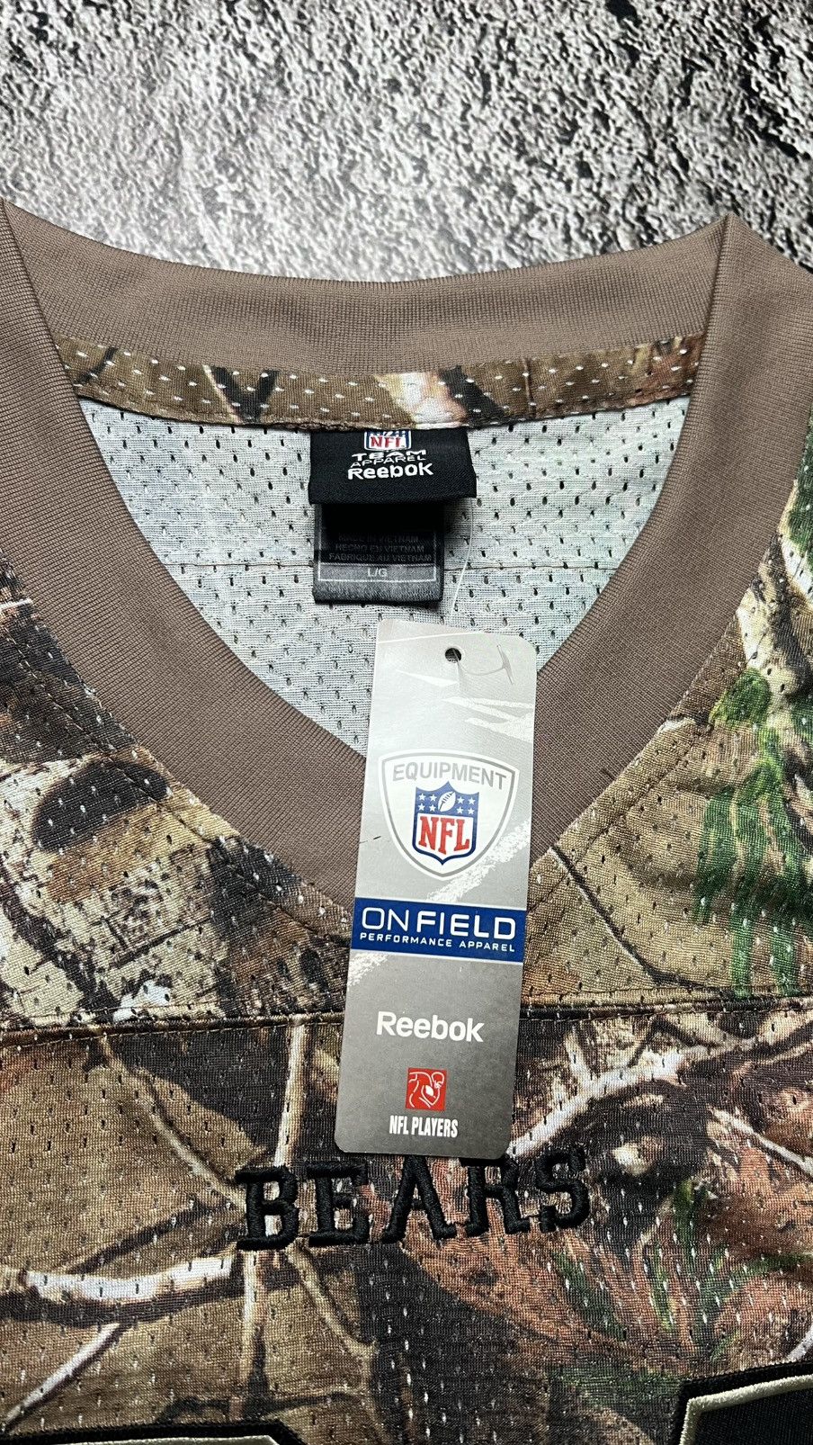 Realtree NWT Chicago Bears NFL Walter Payton realtree reebok jersey Size US L / EU 52-54 / 3 - 7 Thumbnail