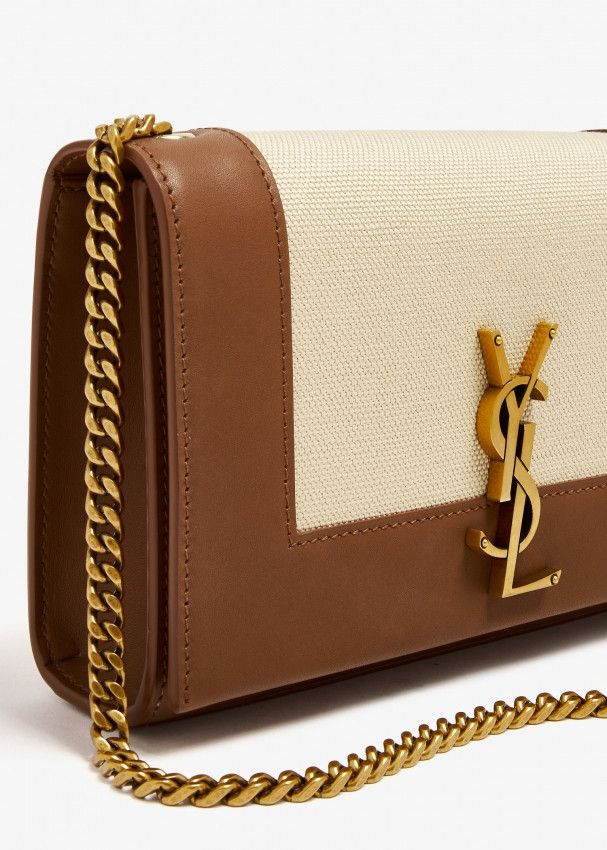 Saint Laurent Paris o1b1hav110425 Size: OS / Kate Small in Canvas Leather Bag Size ONE SIZE - 2 Thumbnail
