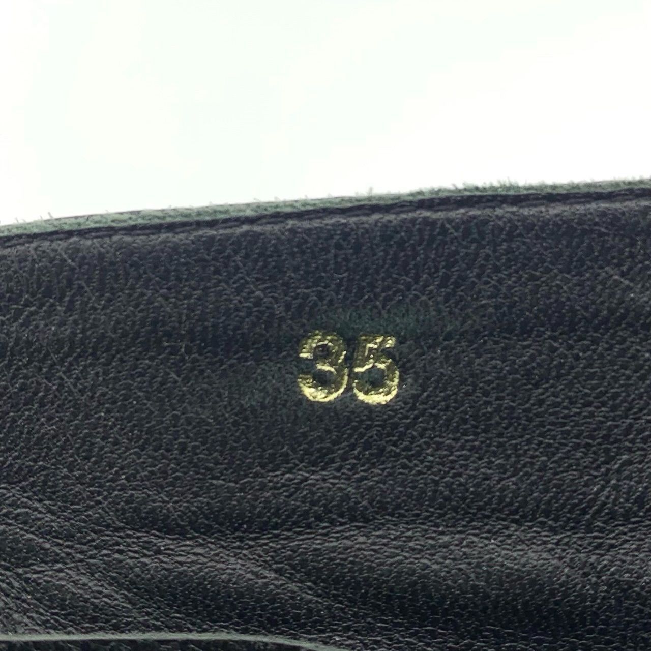 Versace [Versace] Medusa Head Black Leather Zip Boots 35 Size US 5 / IT 35 - 4 Thumbnail