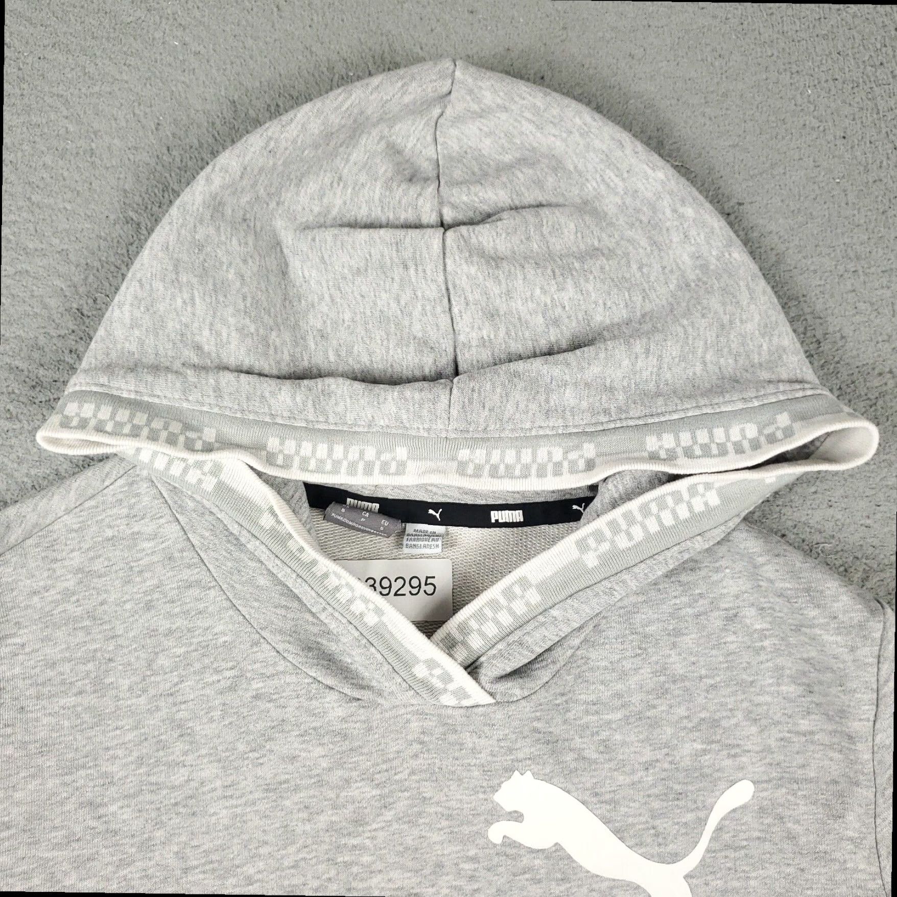 Puma Puma Womens Small Gray Pullover Hoodie Sweatshirt Size S / US 4 / IT 40 - 3 Thumbnail