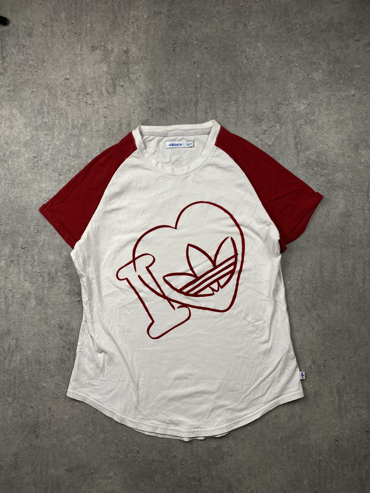 Adidas × Vintage T-shirt I love Adidas big swoosh vintage rare 90’s limit y2k Size M / US 6-8 / IT 42-44 - 1 Thumbnail