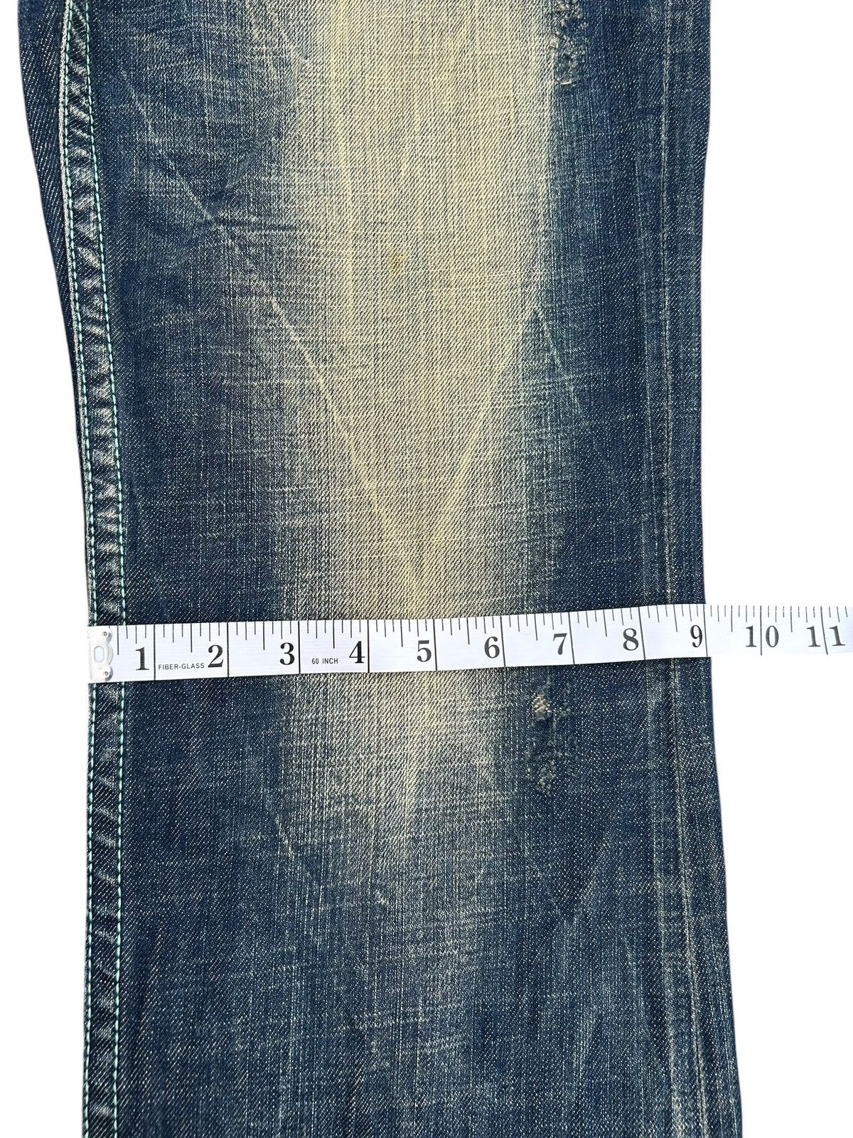 Kapital YOSHITOMO NARA LOLITA Vintage Distressed Rusty Denim Jeans Size US 34 / EU 50 - 23 Thumbnail