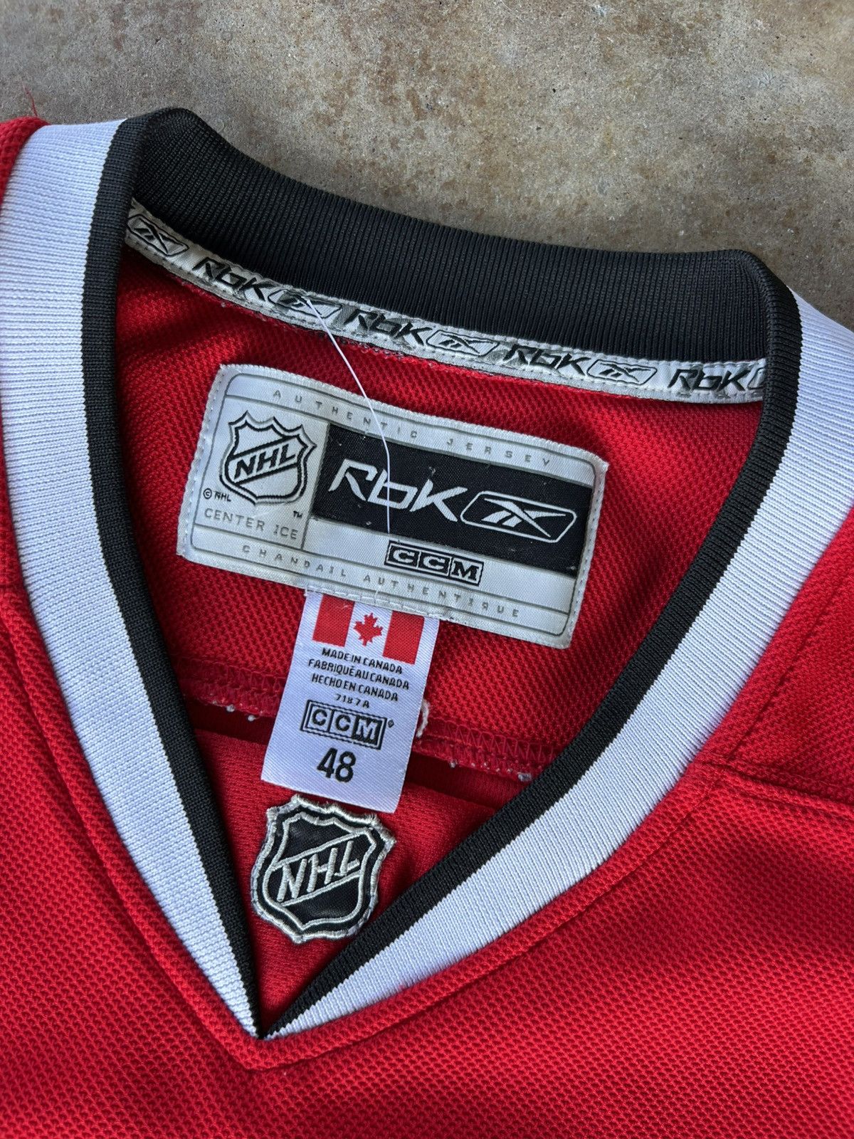 NHL Vintage NHL Chicago Blackhawks Authentic Hockey Jersey Size US L / EU 52-54 / 3 - 4 Thumbnail