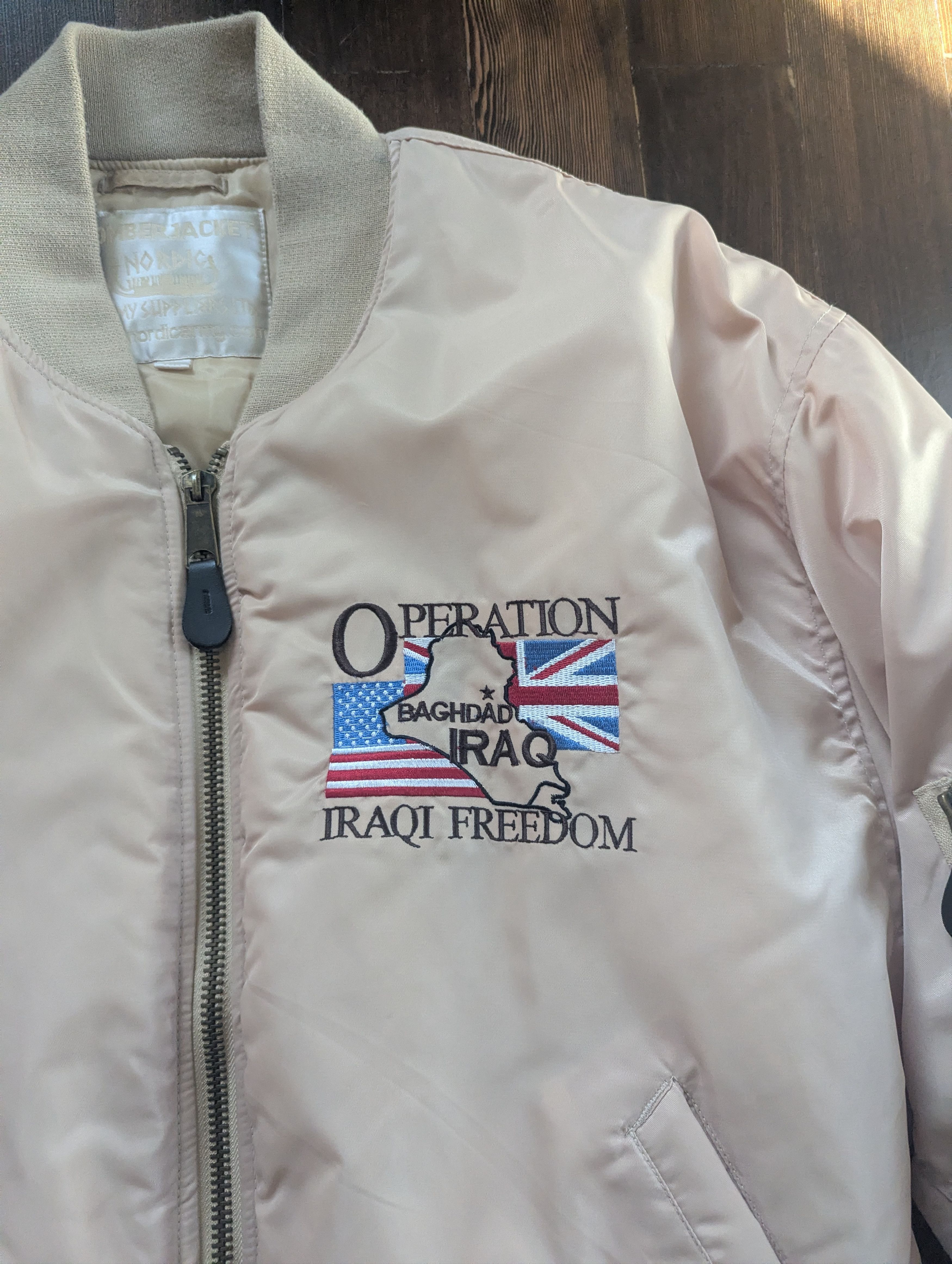 Vintage Vintage Operation Iraqi Freedom Souvenir Bomber Jacket Size US XL / EU 56 / 4 - 3 Thumbnail