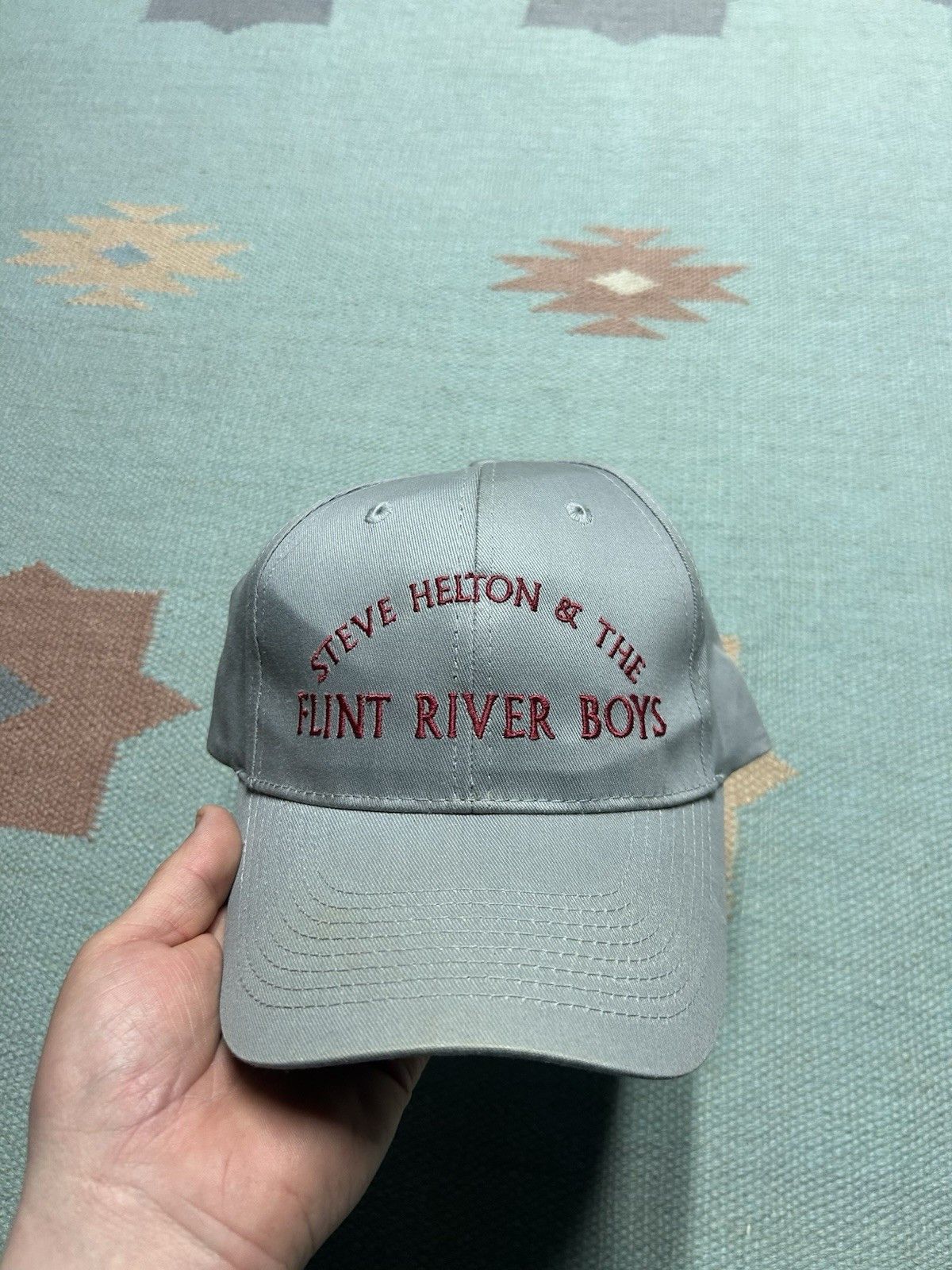 Vintage Vtg strap hat Steve Helton flint river boys country bluegras Size ONE SIZE - 2 Thumbnail