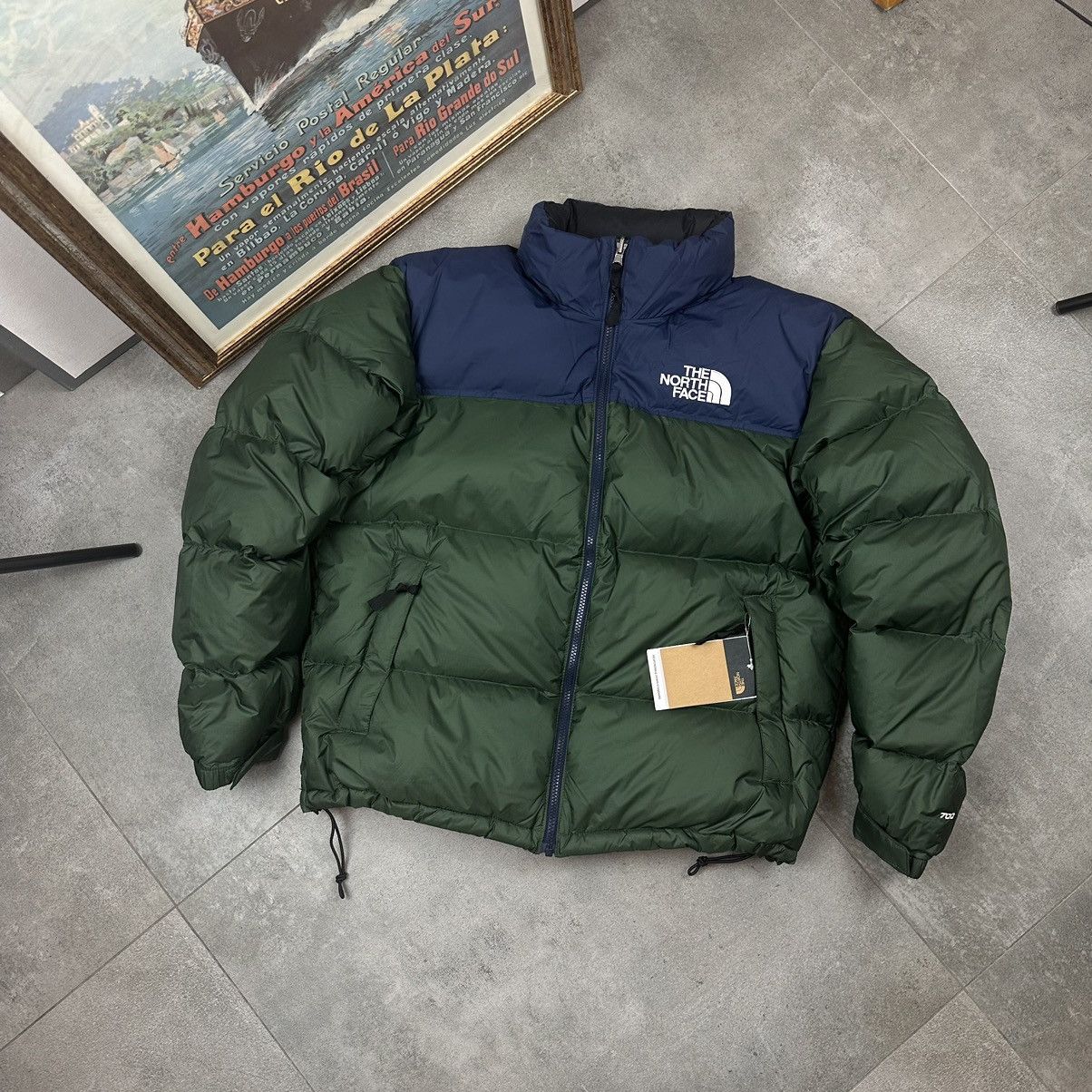 Image of Outdoor Life x The North Face Nuptse 700 Puffer Jacket S Outdoor Gorpcore in Green (Size Small)