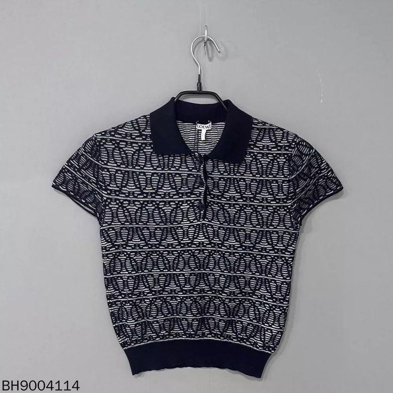 LOEWE Polo short sleeves with full pattern
