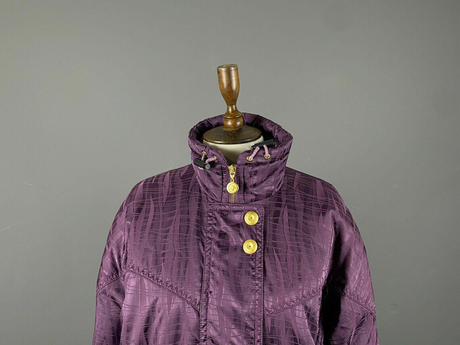 Descente Ladies Descente Purple Vintage Ski Jacket Size F38 USA8 Size M / US 6-8 / IT 42-44 - 2 Thumbnail