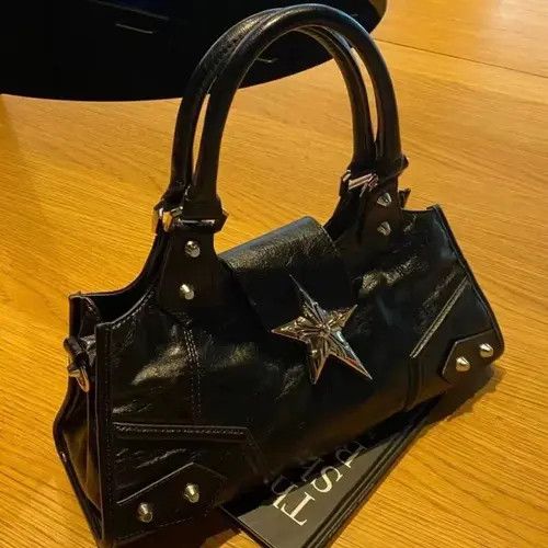 Vintage Aesthetic Gothic Star Black Bag Size ONE SIZE - 1 Thumbnail