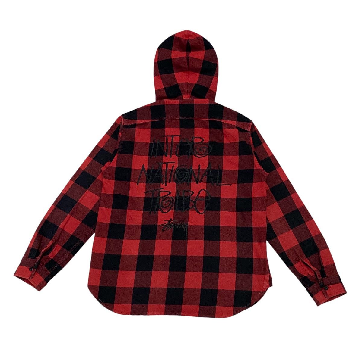 Stussy International Tribe Flannel Zipper Hoodie