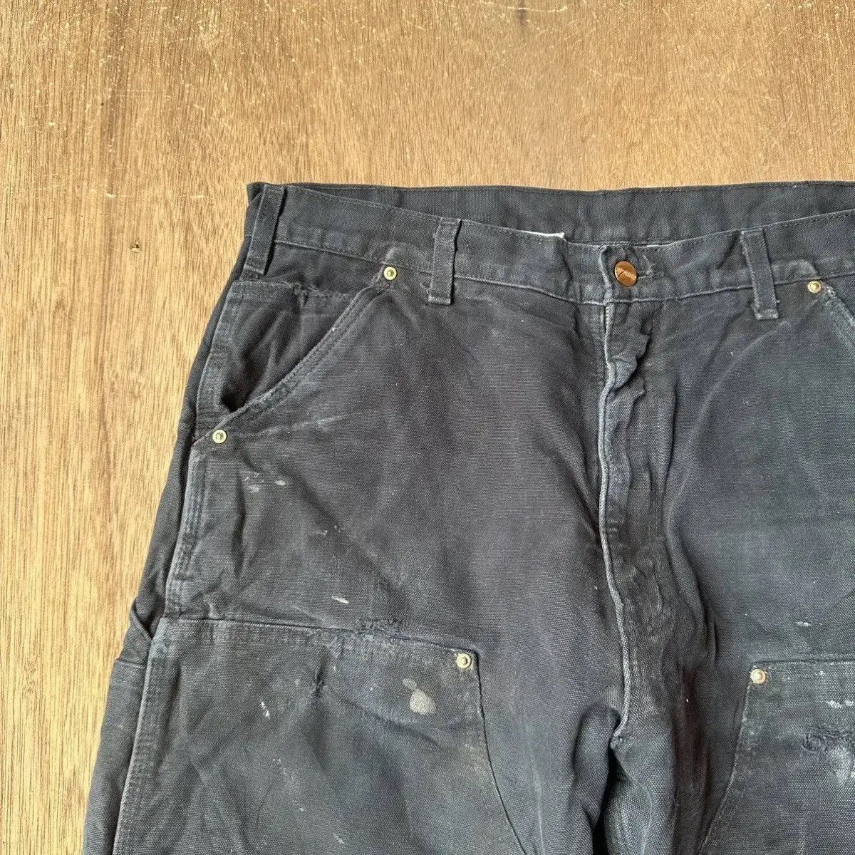 Carhartt SUPER SICKS🔥CARHARTT VTG DOUBLE KNEE WORKWEAR FLANNEL LINNED Size US 34 / EU 50 - 3 Thumbnail