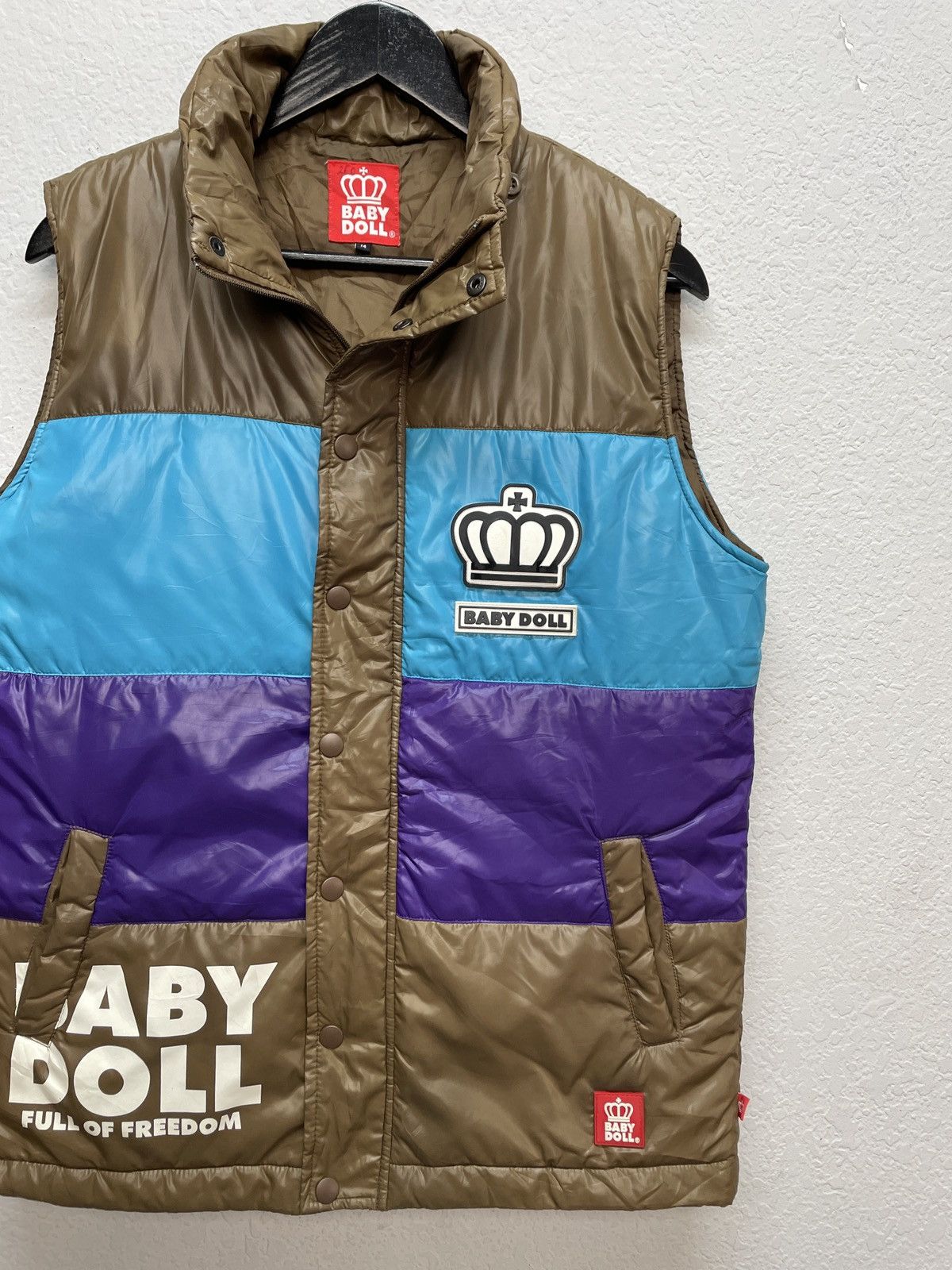 Japanese Brand Vintage y2k Baby Doll Wiwiene Westwood Vibe Nylon Vest Puffe Size US L / EU 52-54 / 3 - 3 Thumbnail