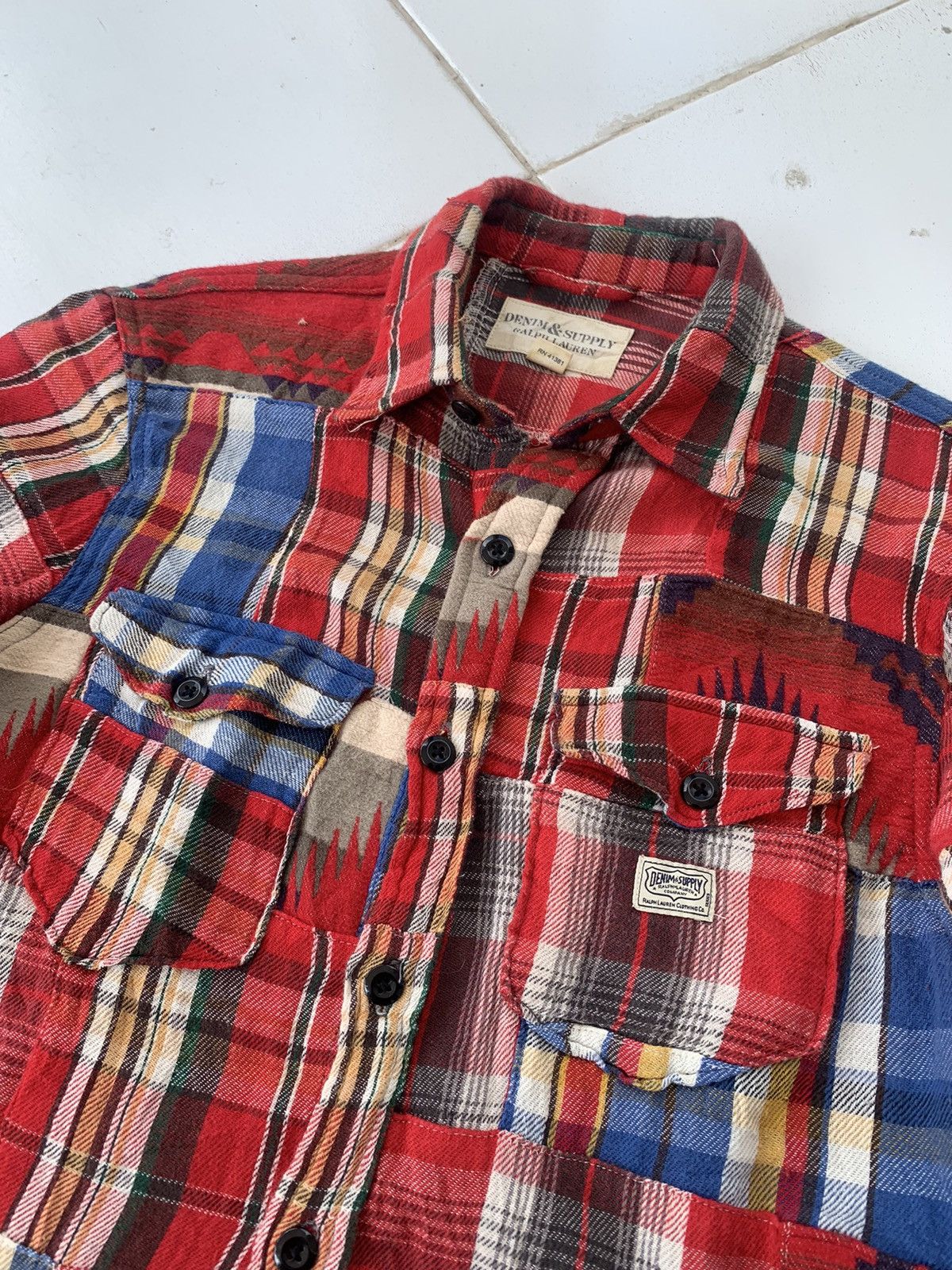Denim & Supply Ralph Lauren Flanell pacthwork denim & supply ralph laurent Size US S / EU 44-46 / 1 - 3 Thumbnail
