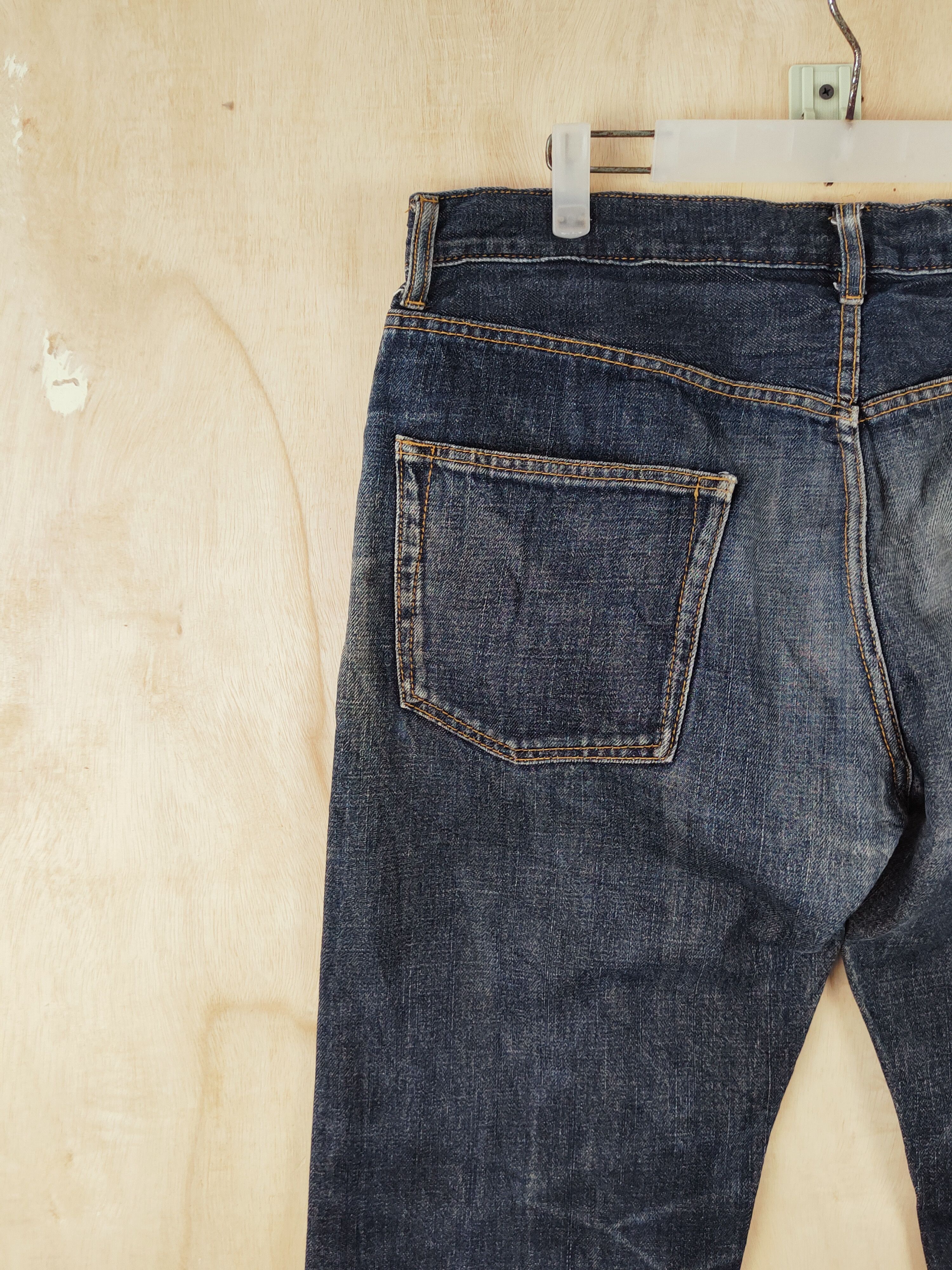 Japanese Brand Japanese Brand Blue Black Distressed Ripped Jeans #S2654 Size US 34 / EU 50 - 8 Thumbnail
