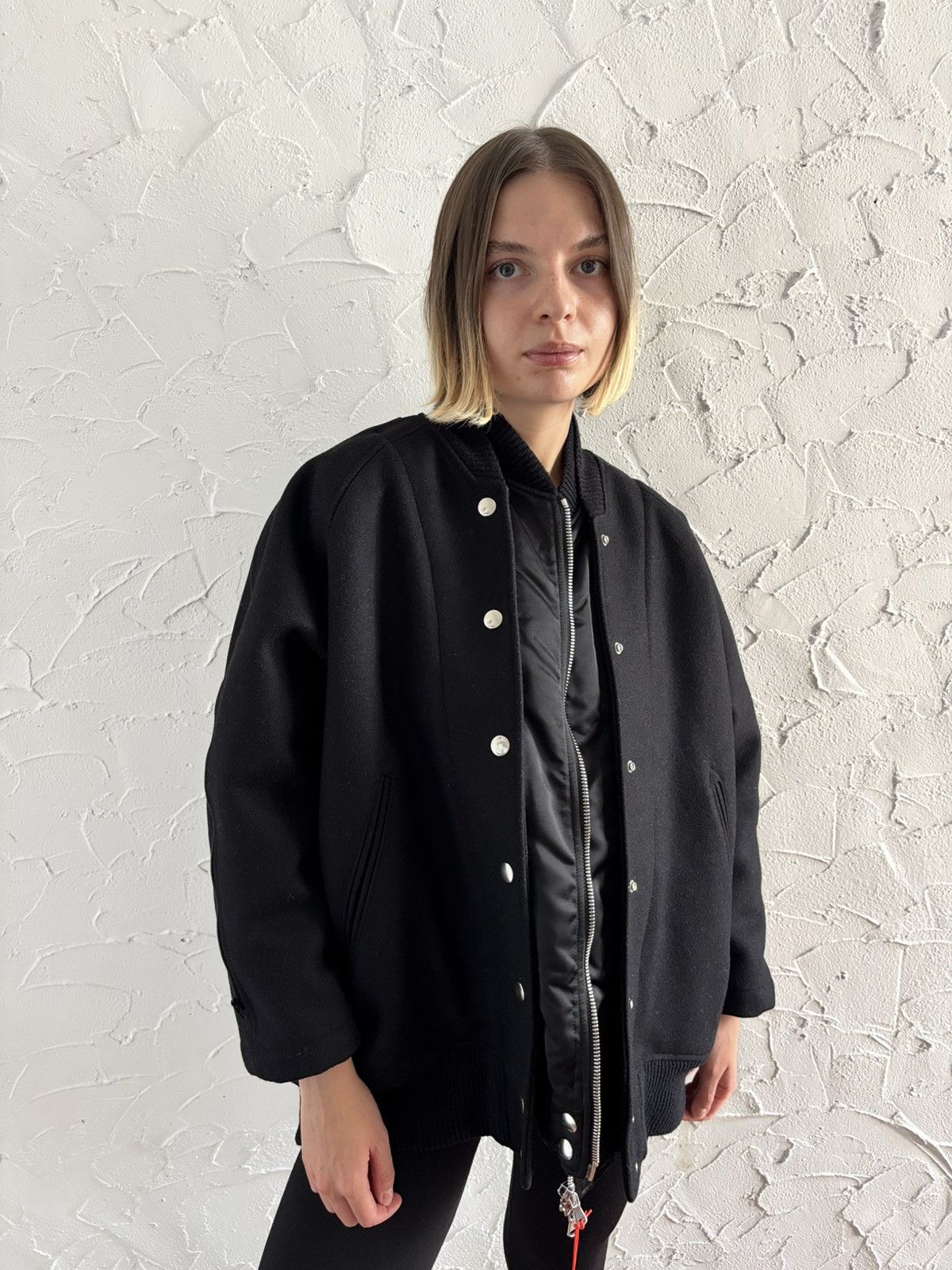 Diesel black gold bomber jacket wool nylon rare