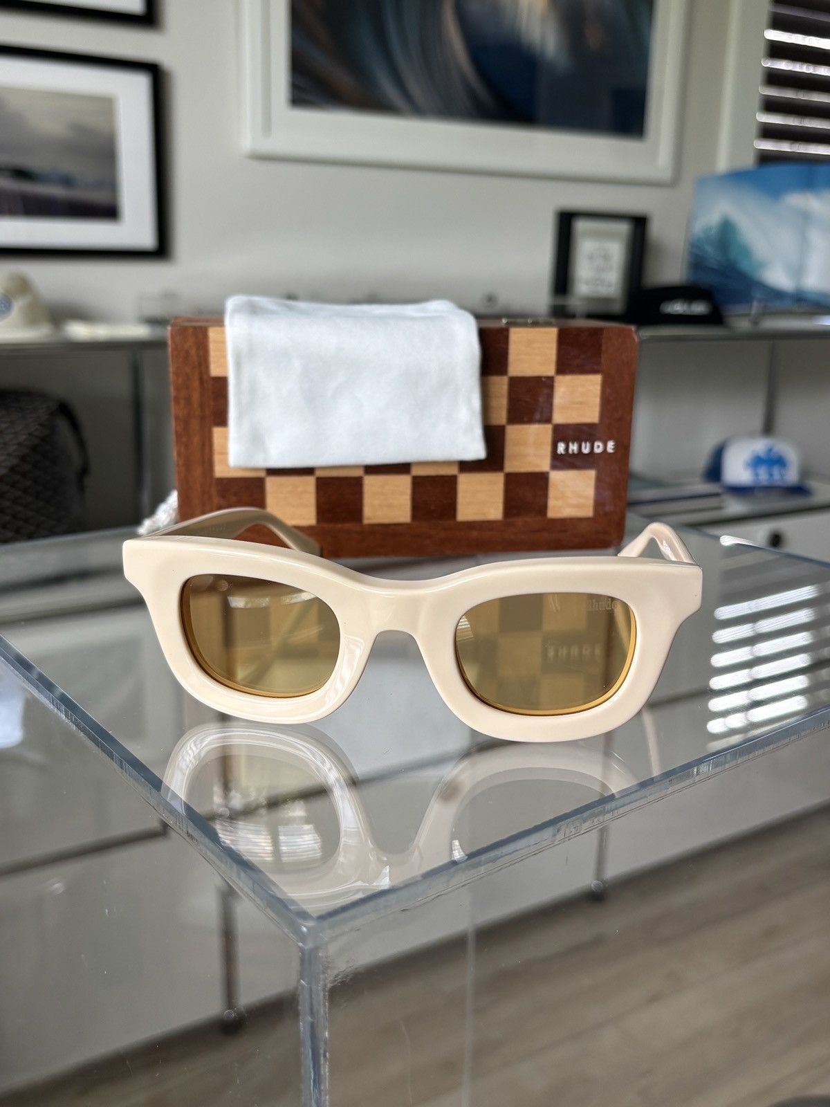 Rhude RHUDE - NEW RHODEO FRAME SUNGLASSES Size ONE SIZE - 4 Thumbnail
