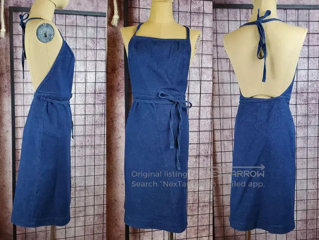 Burberry Burberry Irregular Hem Blue Cotton Dress. Size S / US 4 / IT 40 - 1 Thumbnail