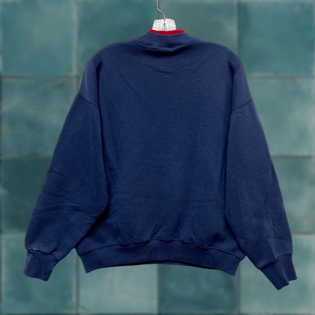 Noah VINTAGE Sweatshirt Large Noah Arc Christian Bible Embroidered Animal Grandma Blue 1990s Cotton Stitchery Studio Mens Girls Size L / US 10 / IT 46 - 1 Thumbnail