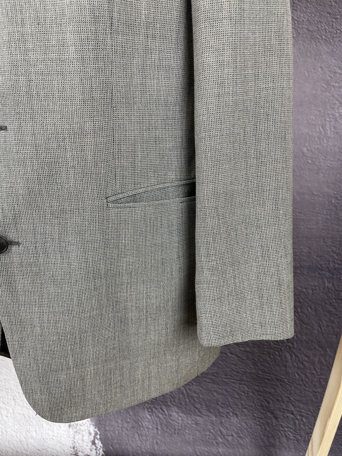 Vintage Yves Saint Laurent pour homme grey 3 button blazer Size 44R - 5 Thumbnail