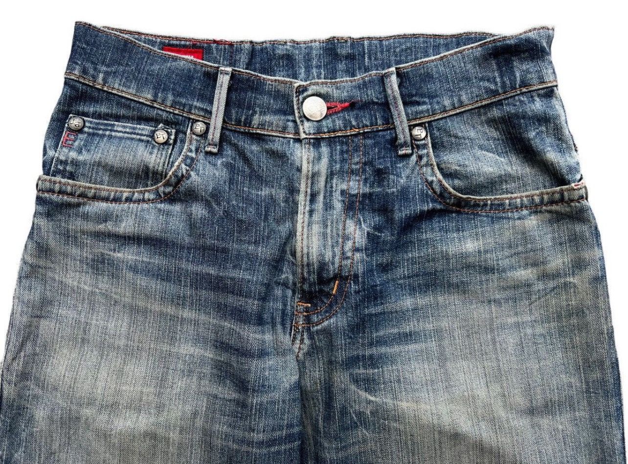 Edwin Vintage Edwin Blue Trip Distressed Jeans 32x34 Size US 32 / EU 48 - 7 Thumbnail
