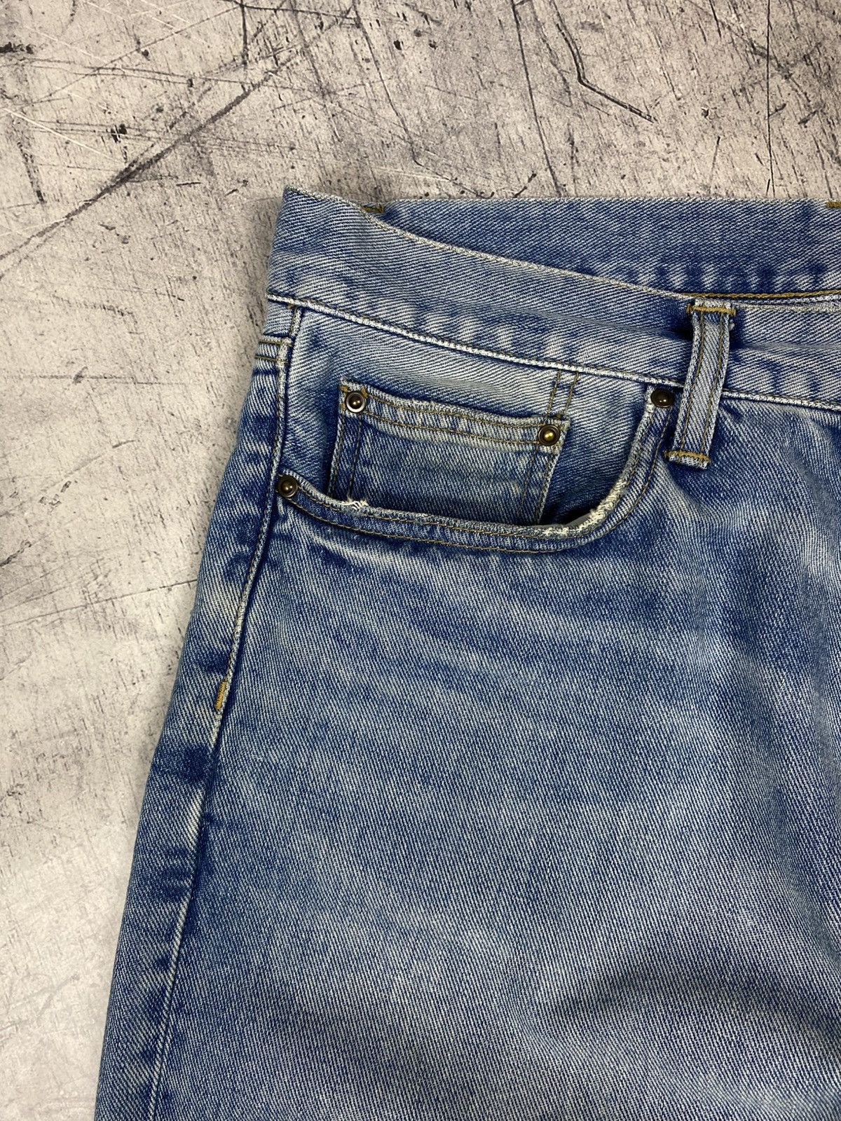 Carhartt Carhartt WIP Pontiac Pant Jeans Light Used Wash Straight Fit Size US 32 / EU 48 - 15 Thumbnail