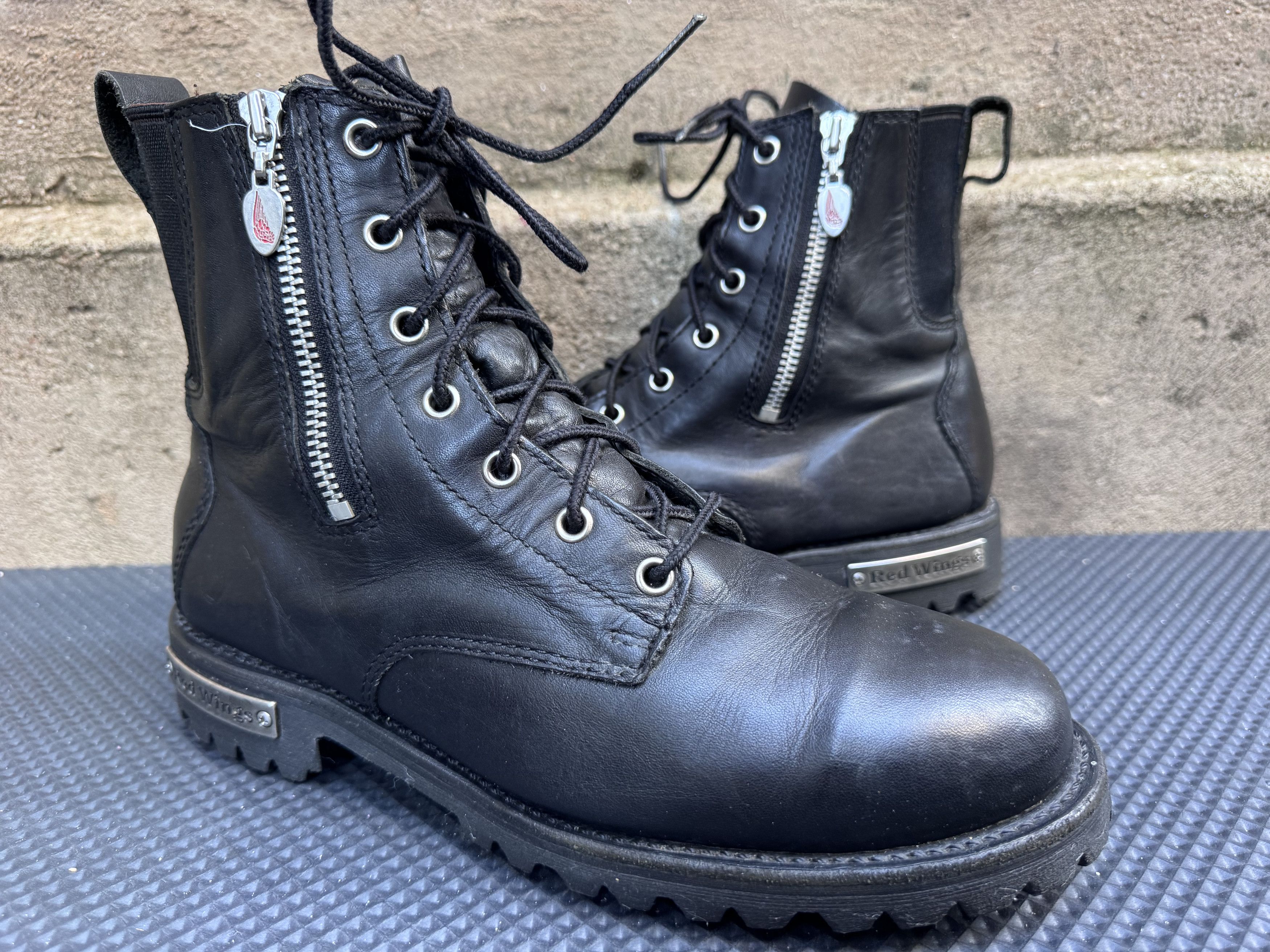 Red Wing Vintage Red Wing Boots Moto Combat Grunge Womens Size US 9.5 / IT 39.5 - 1 Thumbnail