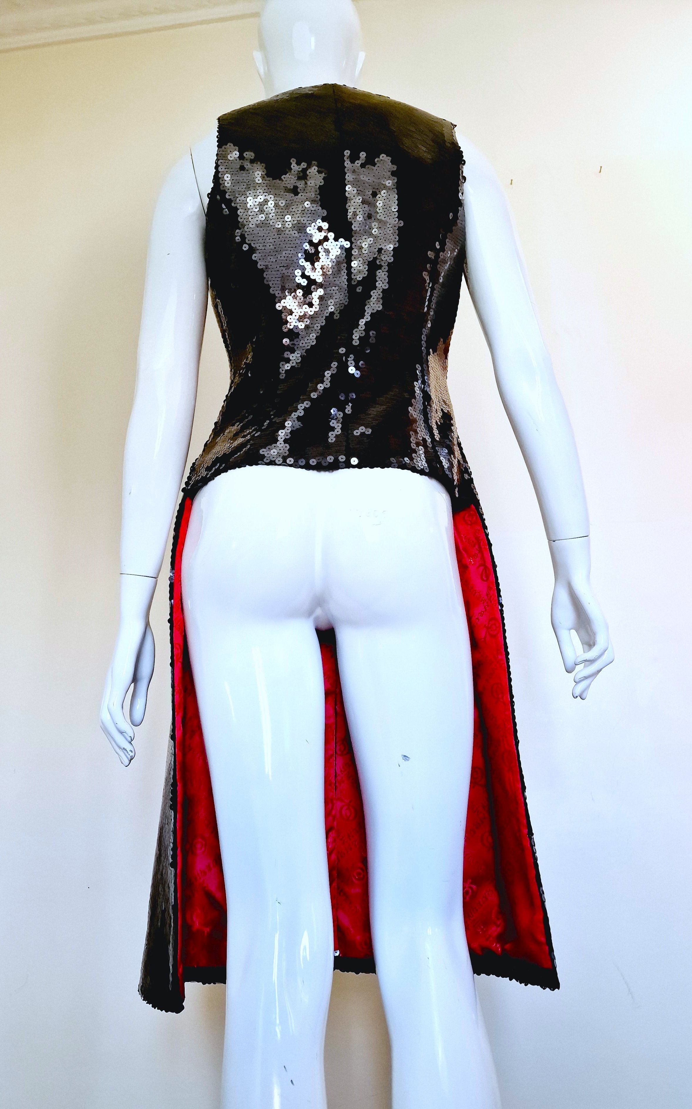 Alexander McQueen Alexander McQueen Joan Of Arc1998 Sequin Glitter Coat Dress Size M / US 6-8 / IT 42-44 - 8 Thumbnail