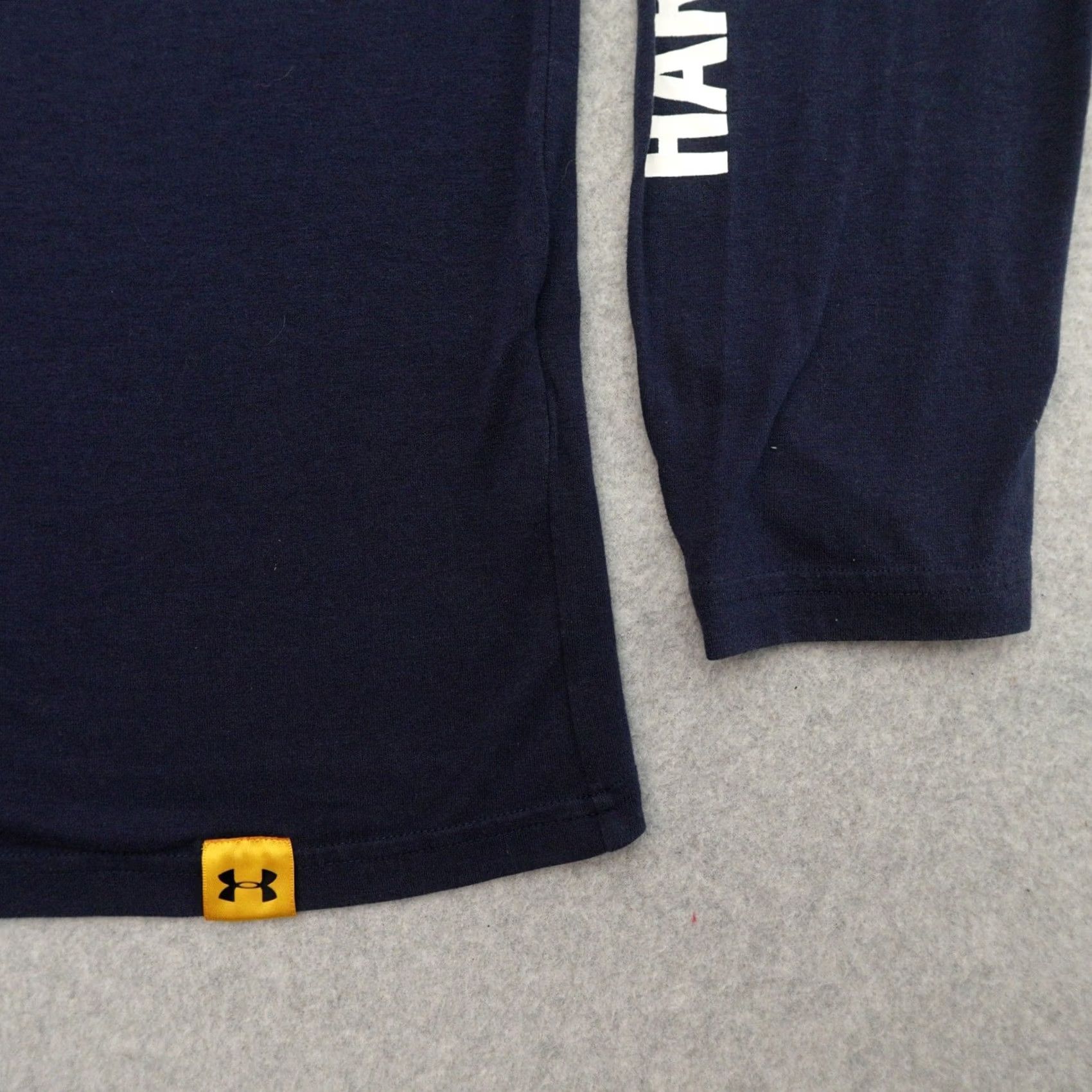 Under Armour Under Armour Project Rock T-Shirt Mens XL Navy Long Sleeve HeatGear Active Size US XL / EU 56 / 4 - 7 Thumbnail