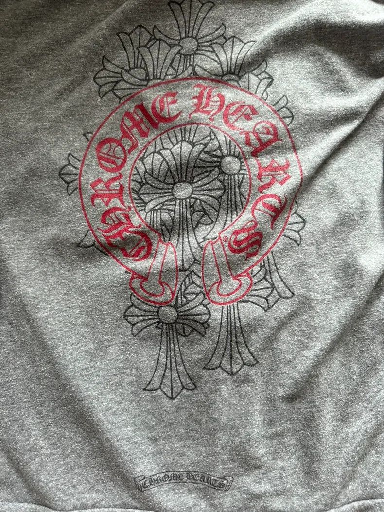 Chrome Hearts CHROME HEARTS Size L Grey red horseshoe phantom cross silve Size US L / EU 52-54 / 3 - 6 Thumbnail
