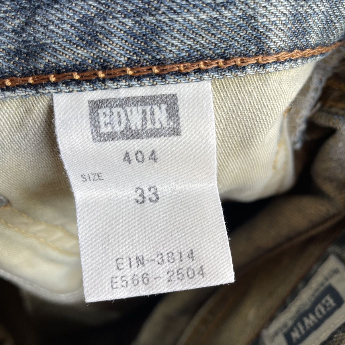 Edwin 🔥Vintage Edwin 404 Stoned Washed Ripped Distress Denim Jeans Size US 34 / EU 50 - 14 Thumbnail