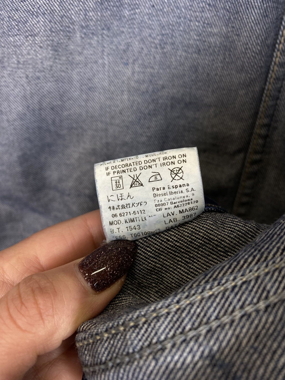 Diesel Vintage Diesel Y2K Denim Jacket Jeans Streetwear Blue 90’s Size L / US 10 / IT 46 - 10 Thumbnail