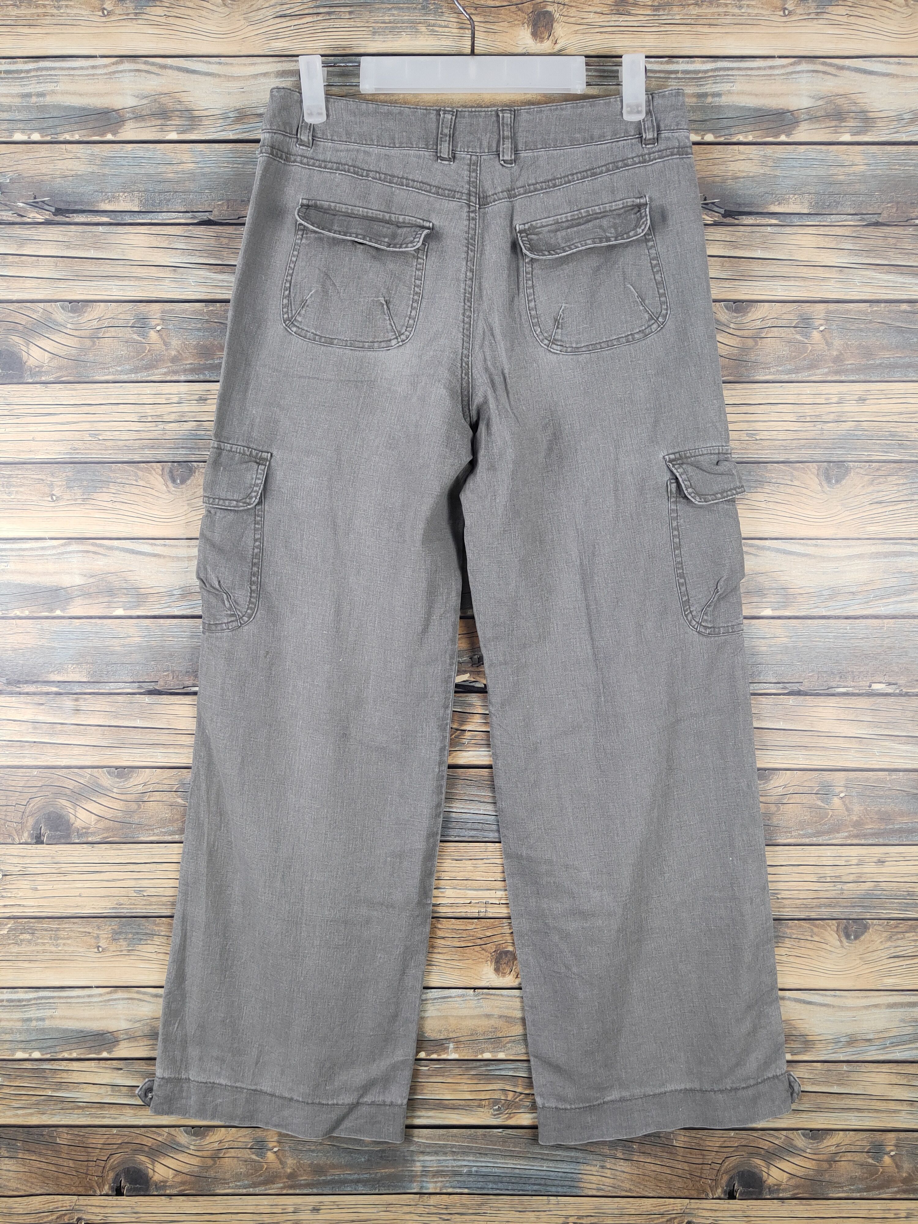 Japanese Brand Pbi Olive Faded Multipocket Tactical Cargo Pants #W1427 Size 28" / US 6 / IT 42 - 8 Thumbnail