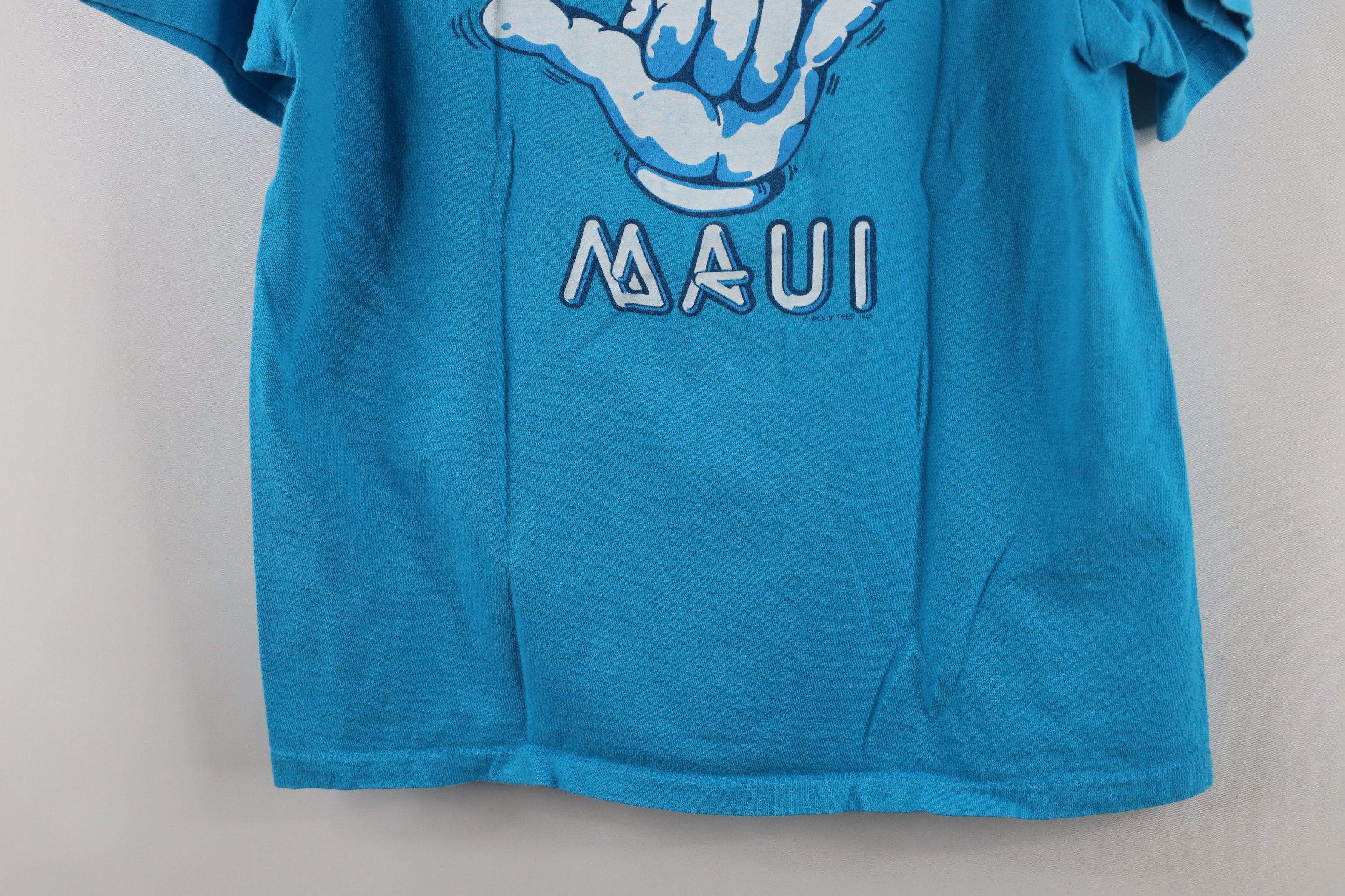 Vintage Vintage 80s Streetwear Hang Loose Maui Surfing T-Shirt USA Size US M / EU 48-50 / 2 - 11 Thumbnail
